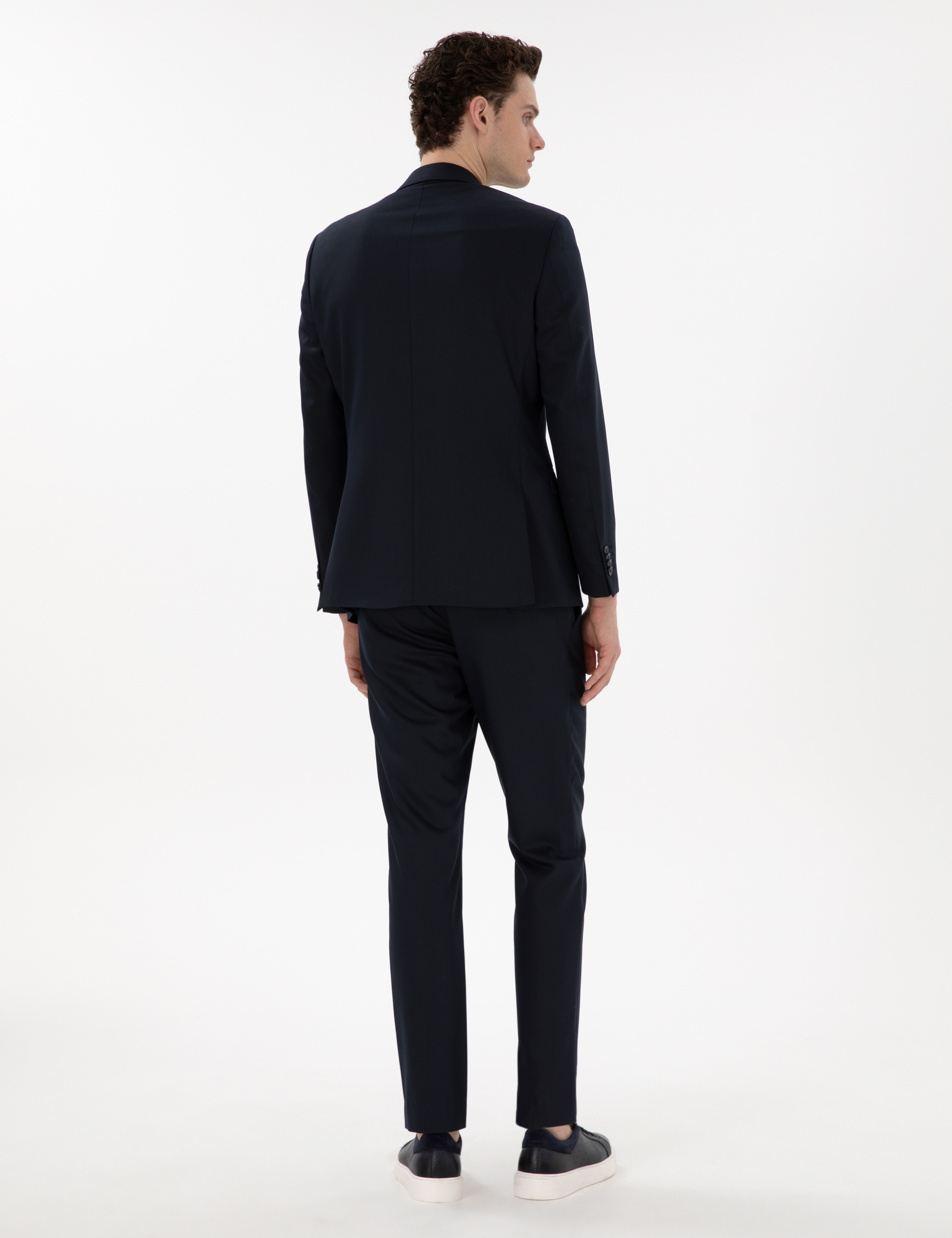Lacivert Slim Fit Takım Elbise - Image 5