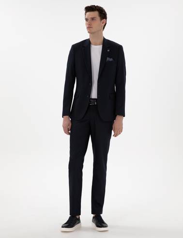 Lacivert Slim Fit Takım Elbise