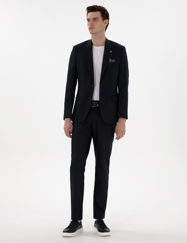 Lacivert Slim Fit Takım Elbise