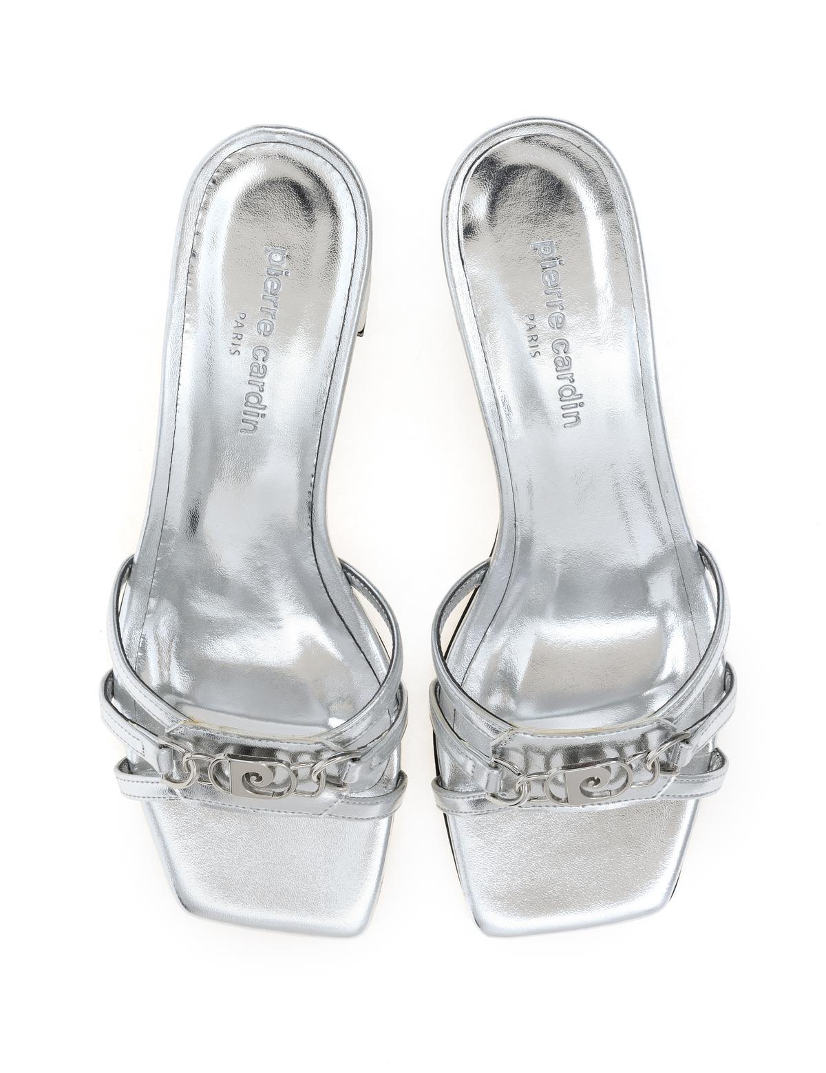 Gümüş Topuklu Terlik - 50305467017