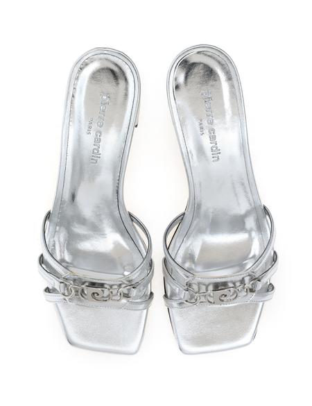 Gümüş Topuklu Terlik - 50305467017