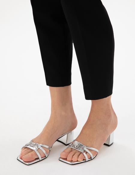 Gümüş Topuklu Terlik - 50305467017