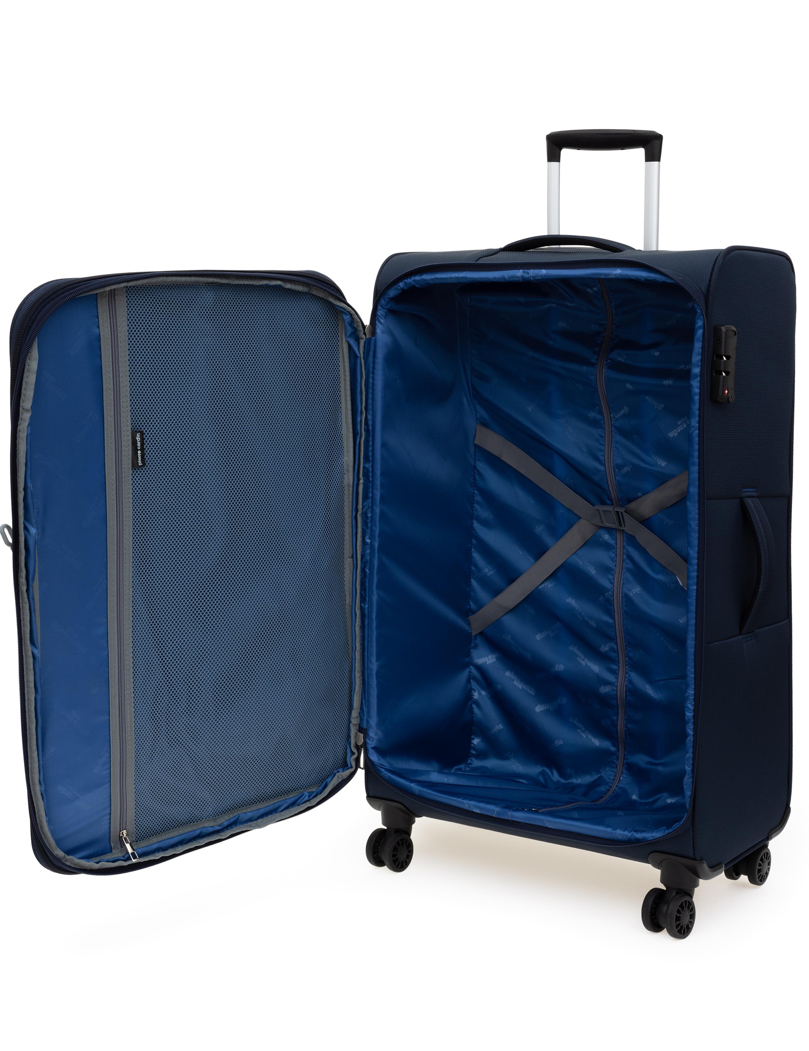 Lacivert Büyük Boy Kumaş Valiz