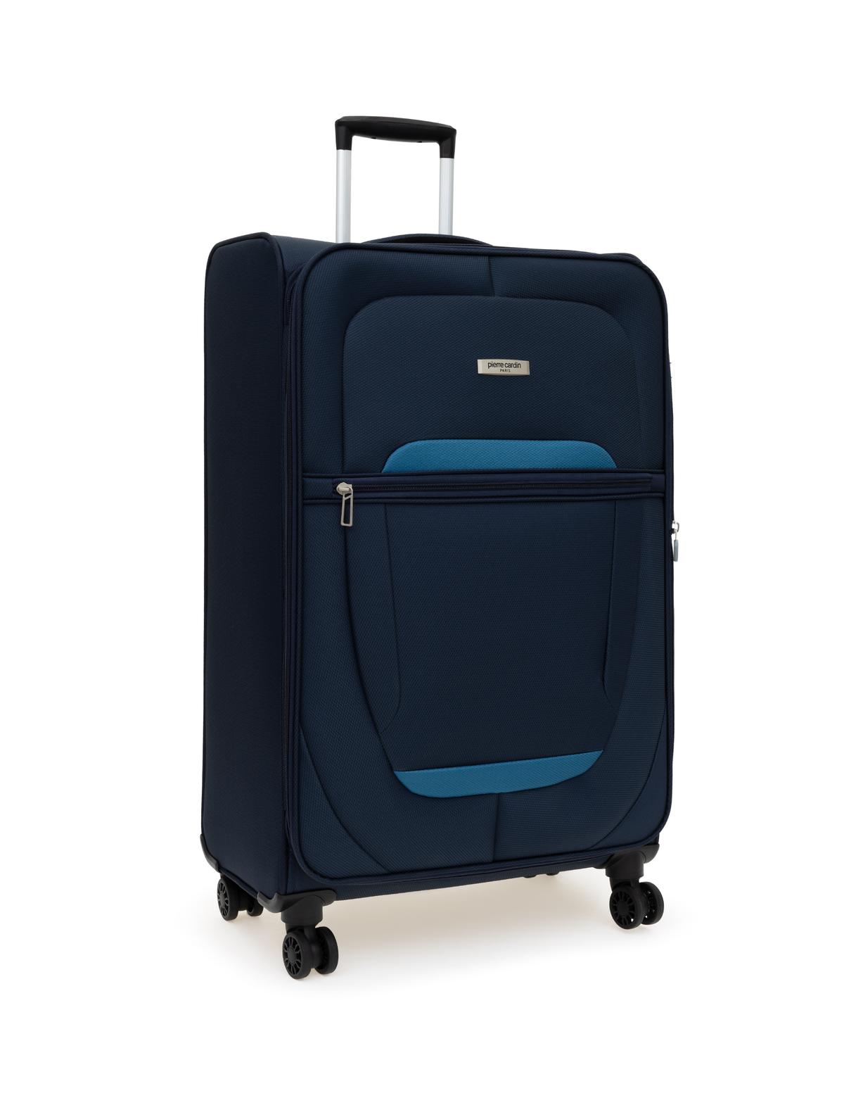 Lacivert Büyük Boy Kumaş Valiz - 50312932002