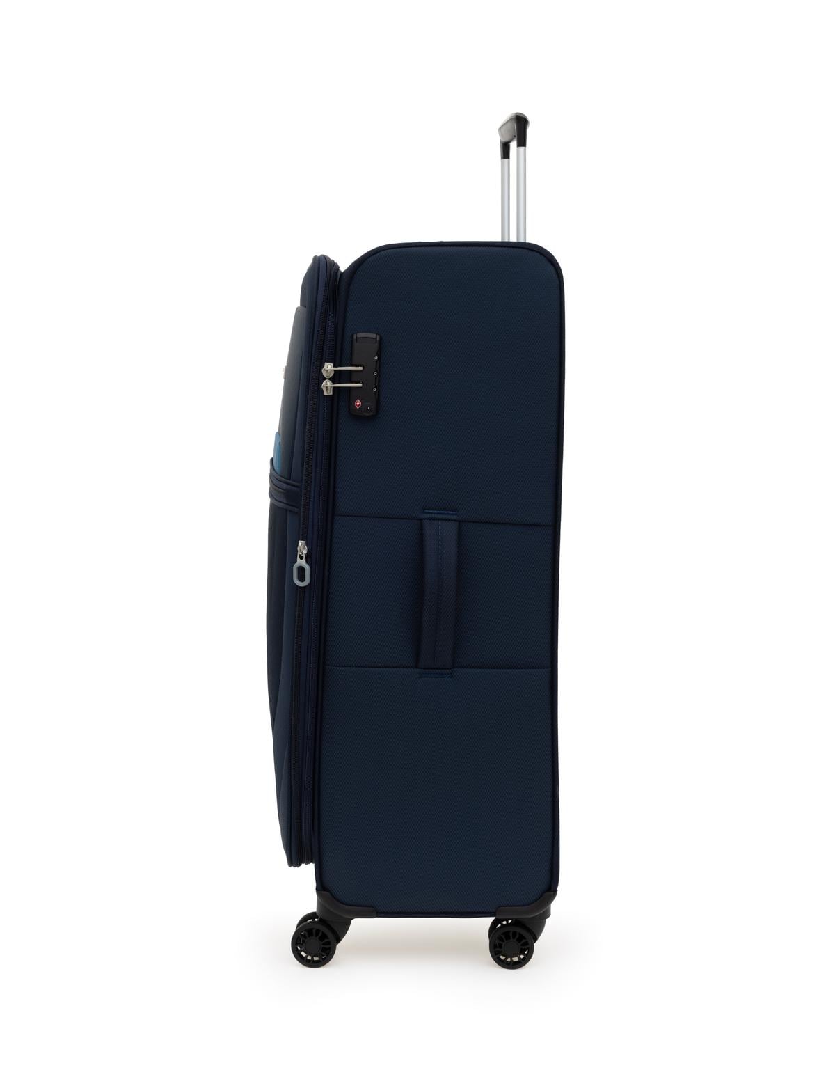 Lacivert Büyük Boy Kumaş Valiz - 50312932002