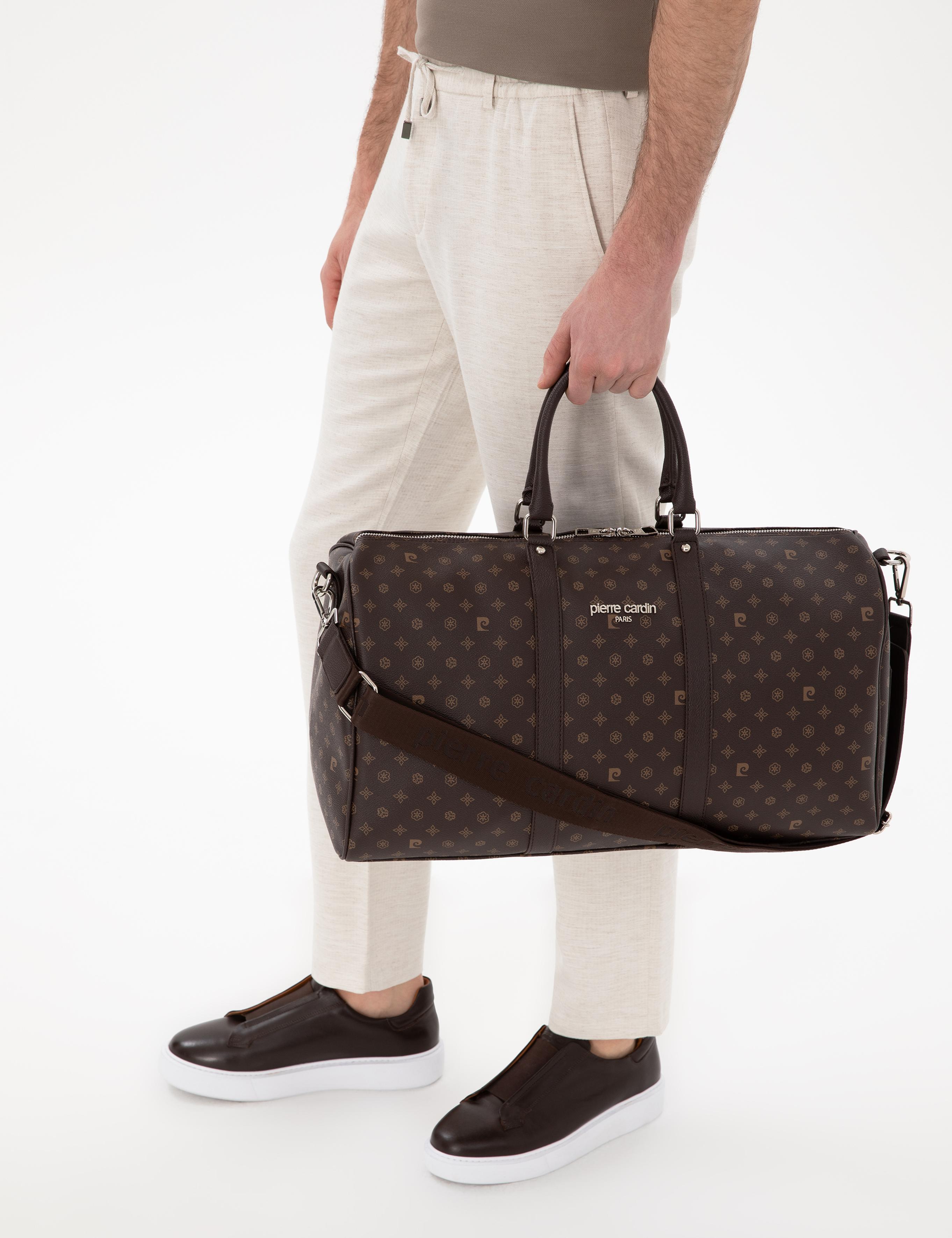 Erkek Kahverengi Spor Seyahat Çantası