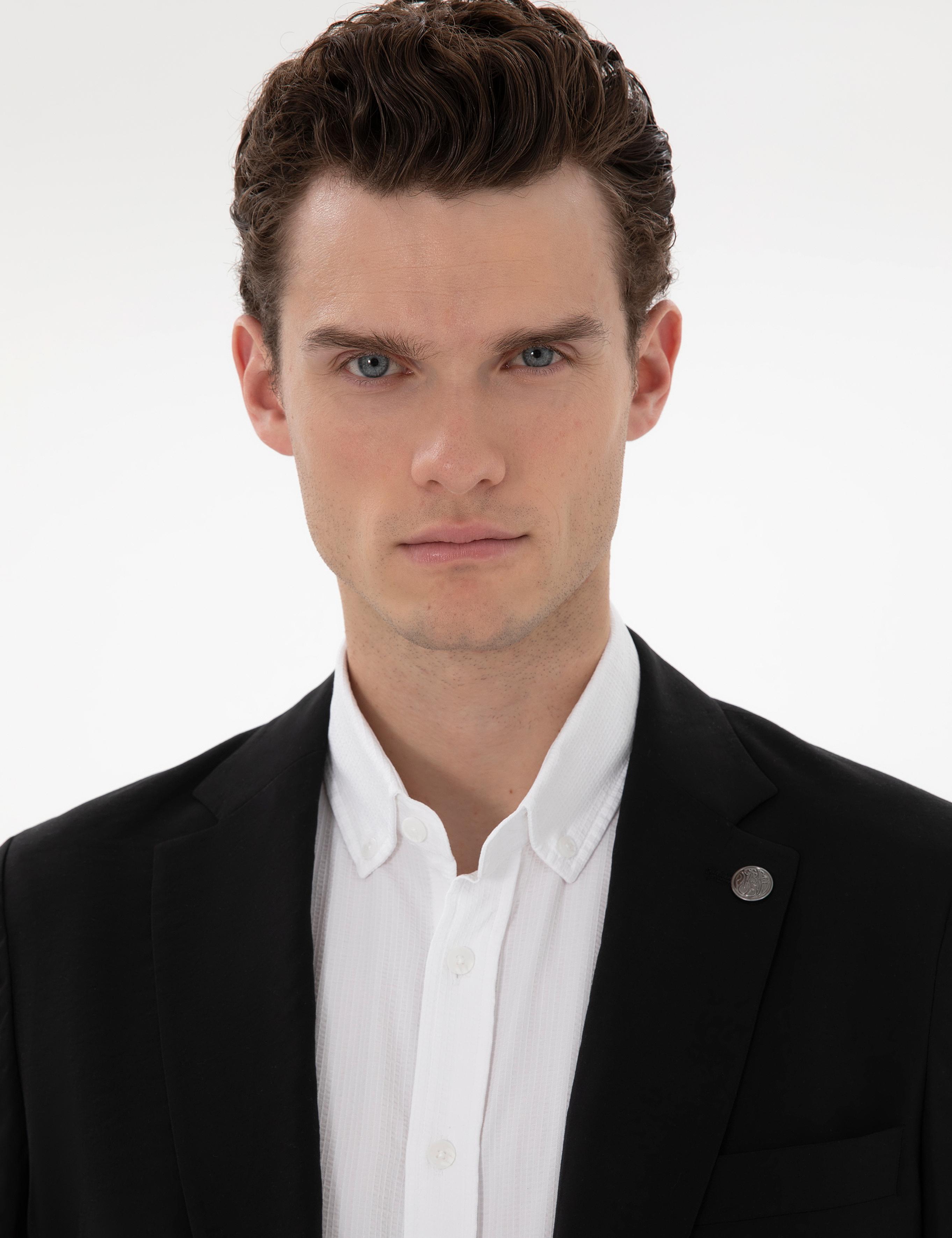 Siyah Slim Fit Ceket