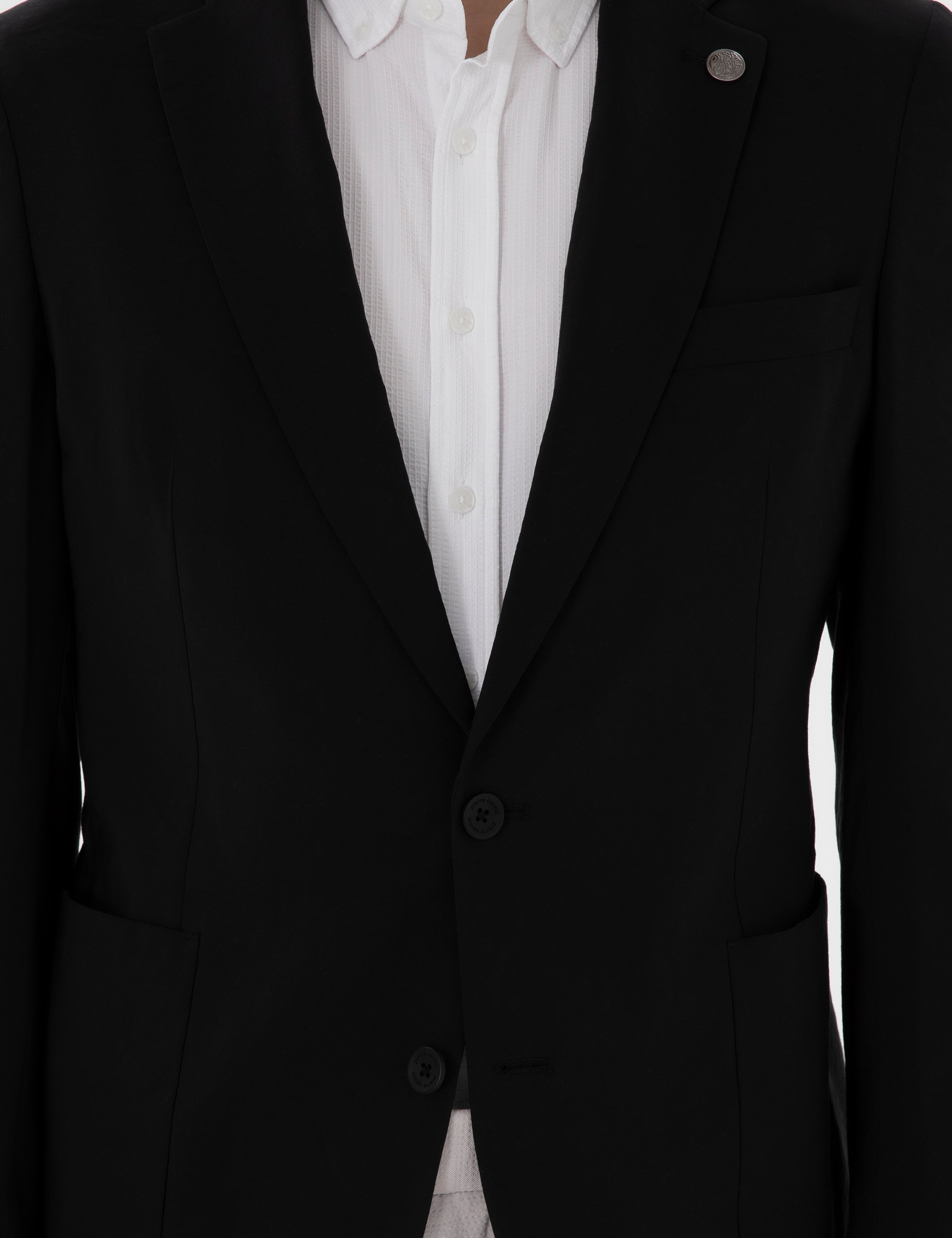 Siyah Slim Fit Ceket - Image 7