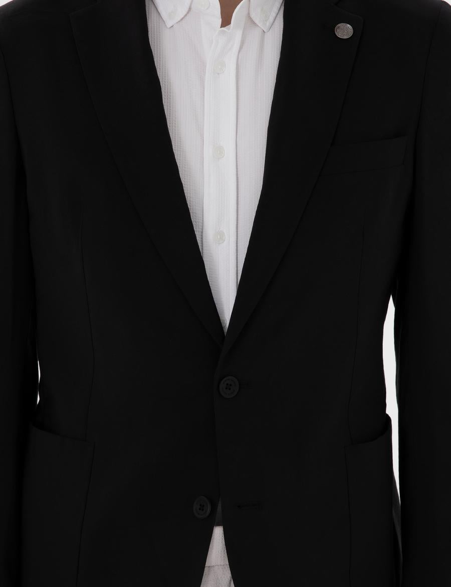 Siyah Slim Fit Ceket