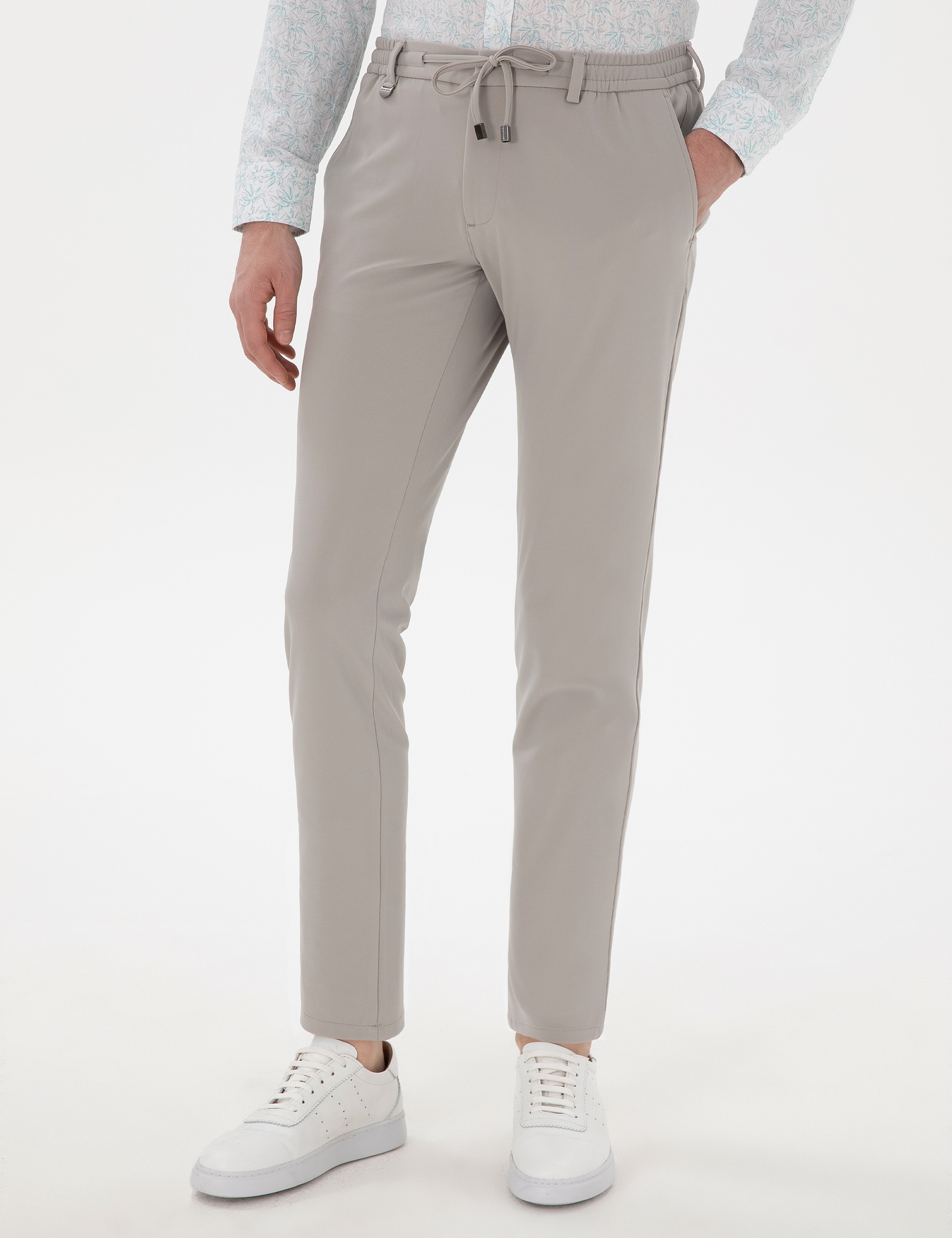 Gri Klasik Jogger Pantolon