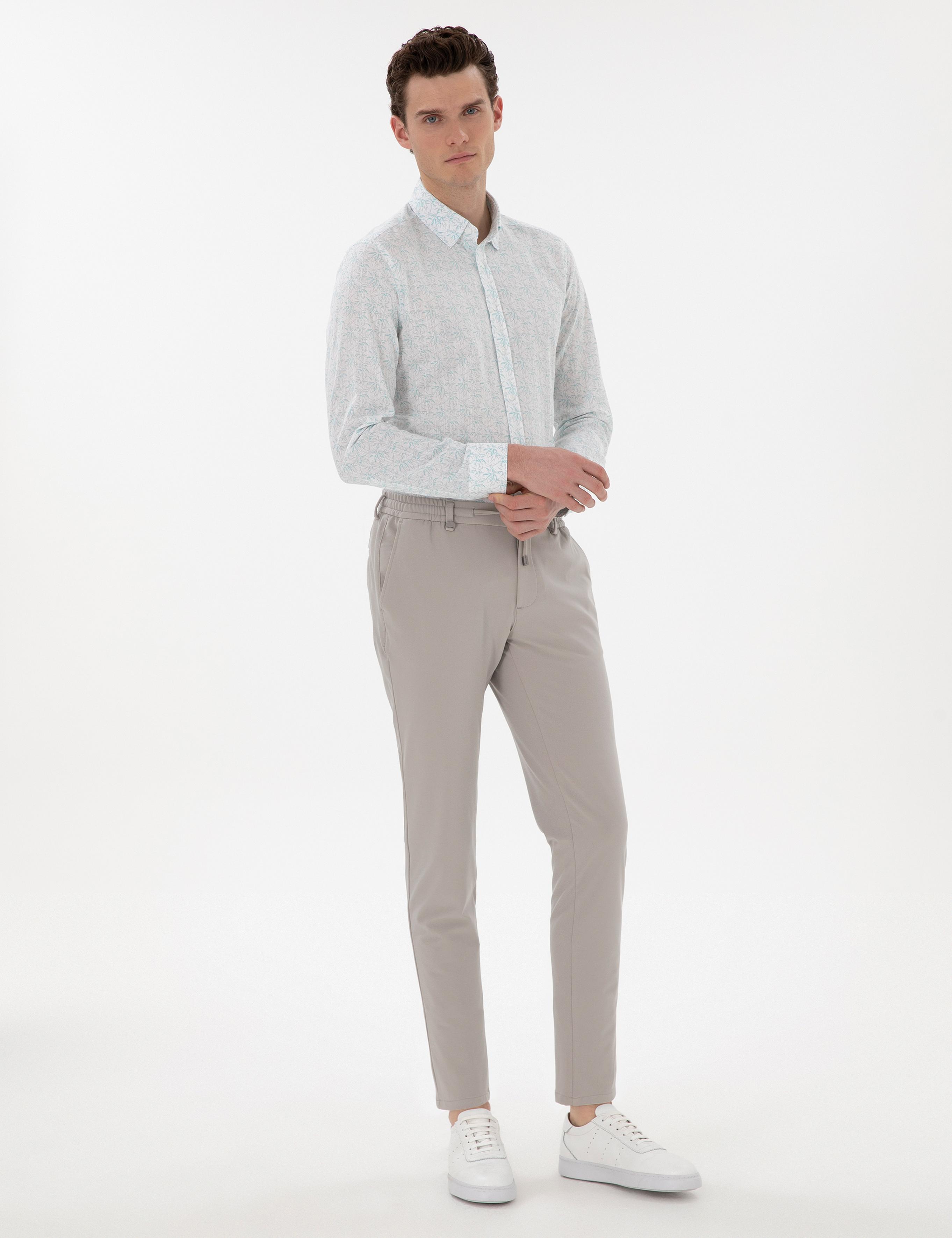 Gri Klasik Jogger Pantolon