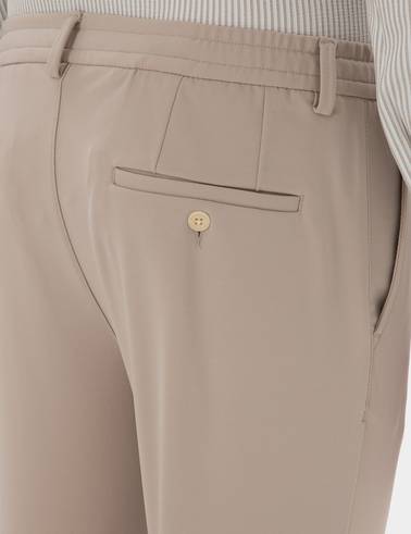Bej Klasik Jogger Pantolon