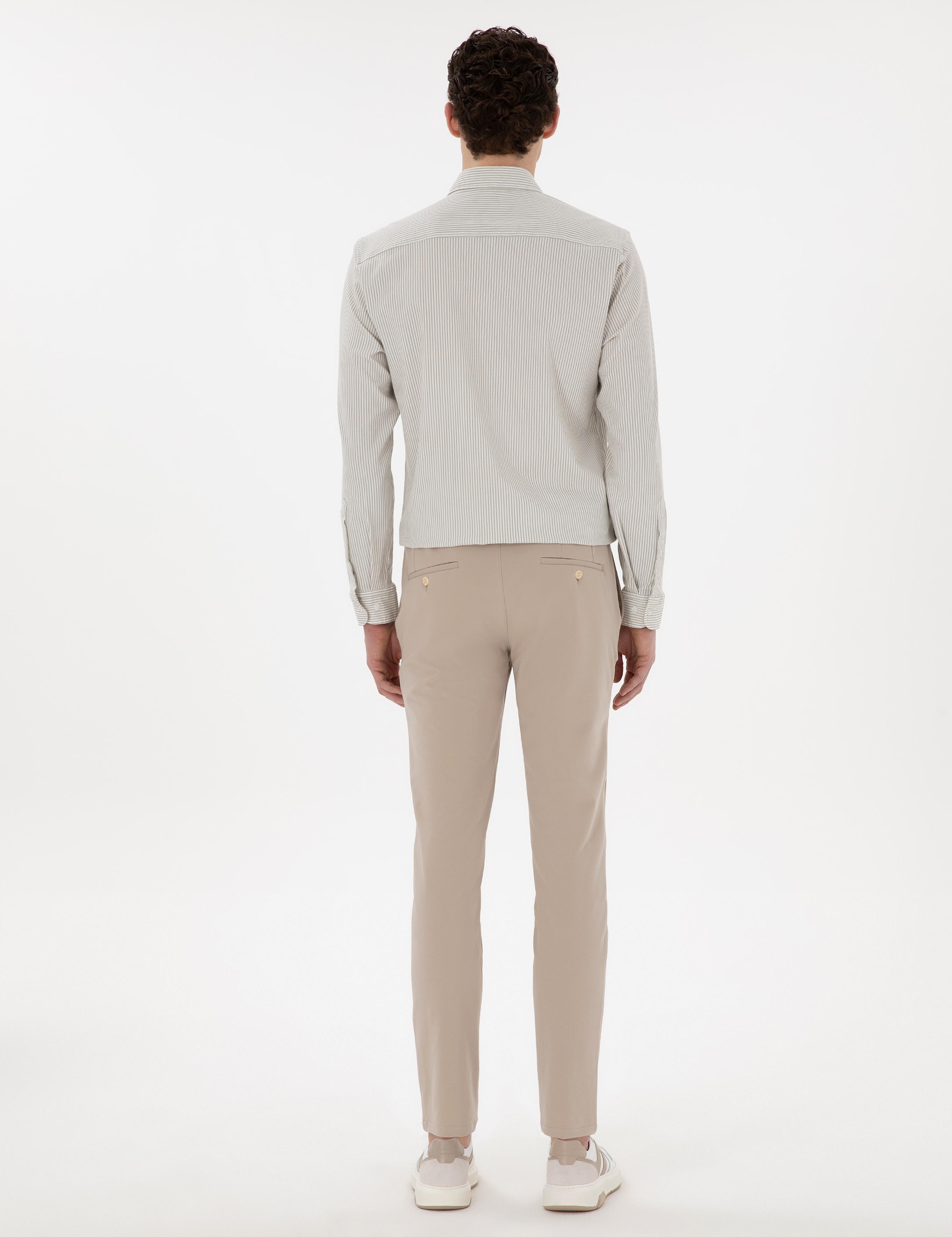 Bej Klasik Jogger Pantolon