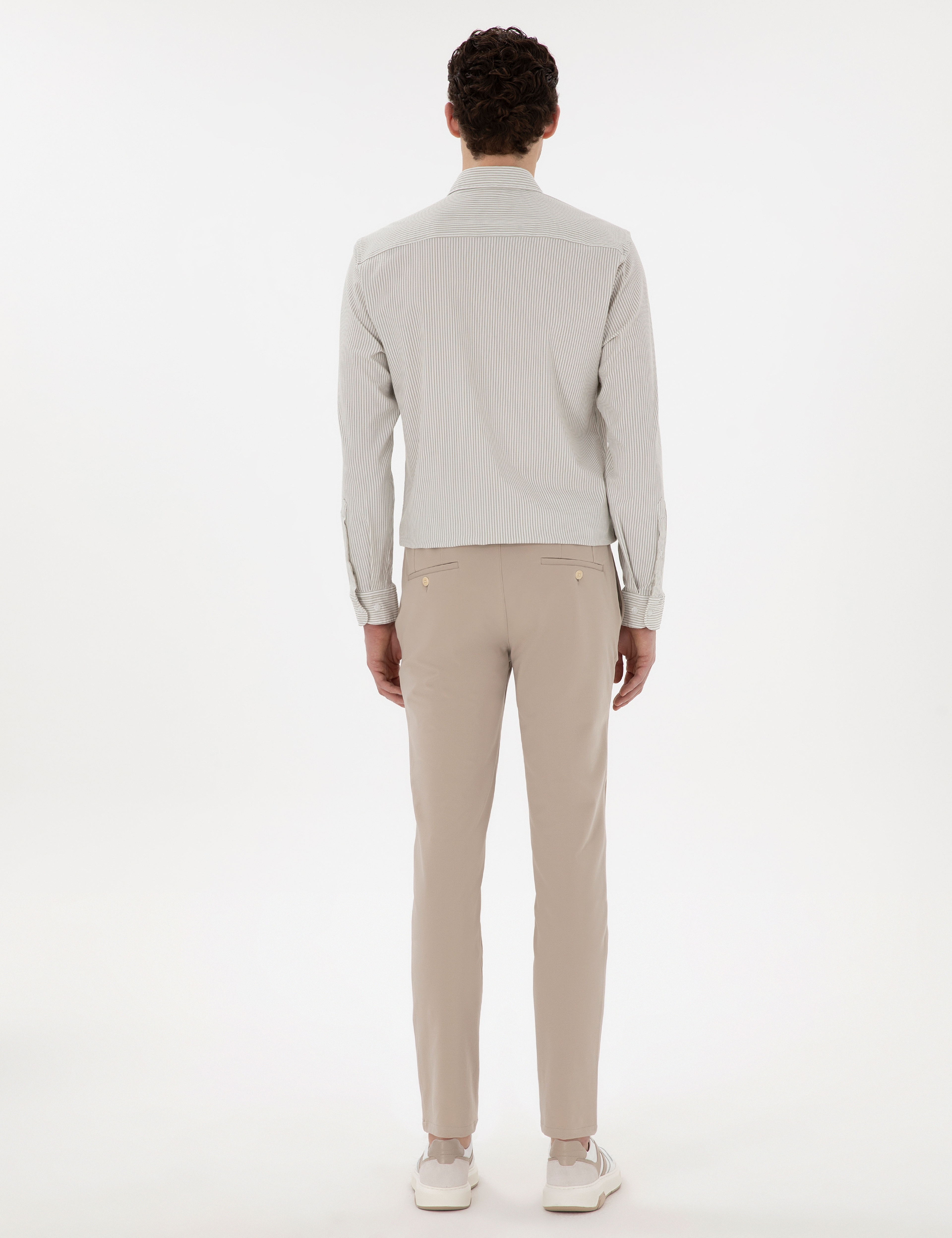 Bej Klasik Jogger Pantolon
