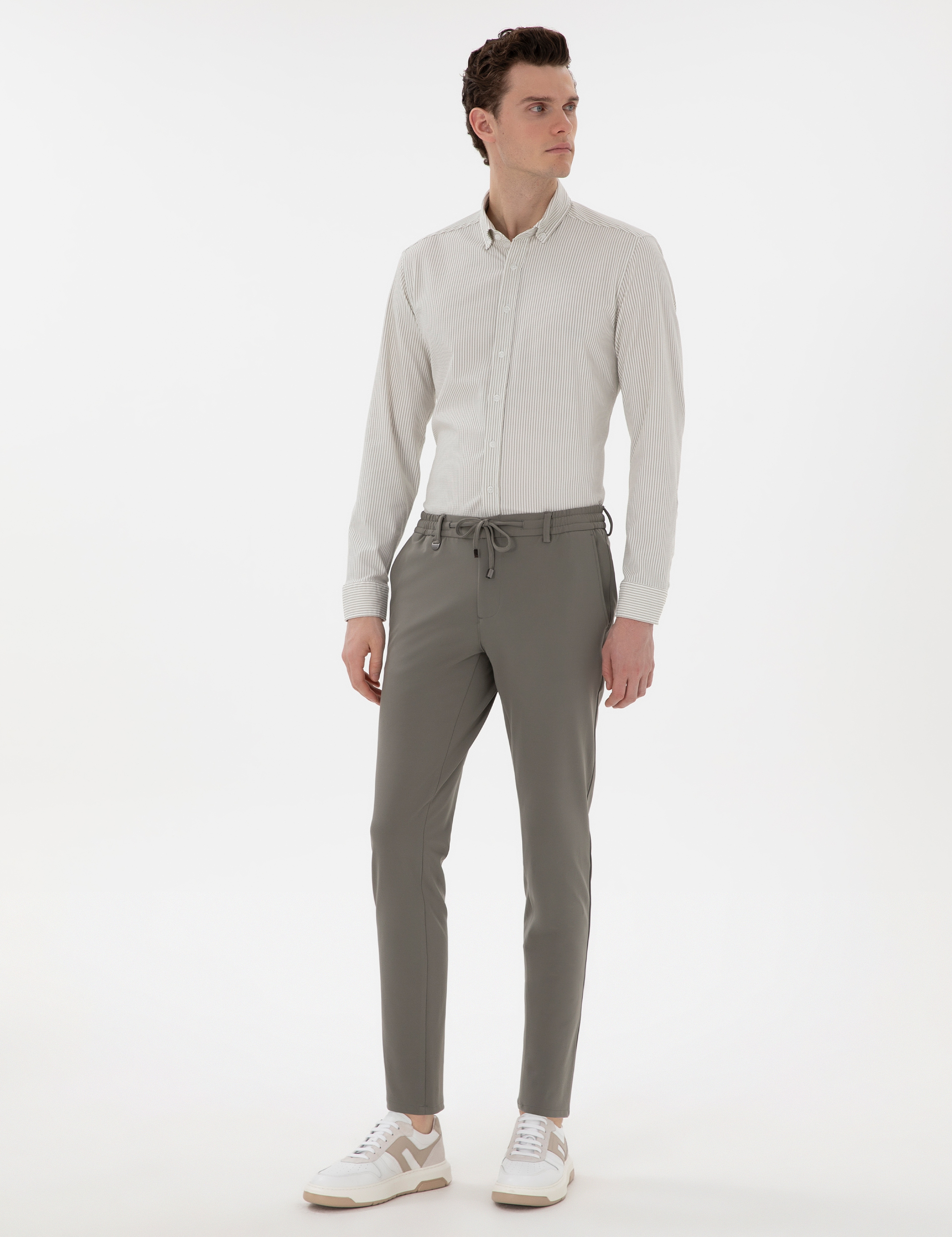 Haki Klasik Jogger Pantolon - Image 3