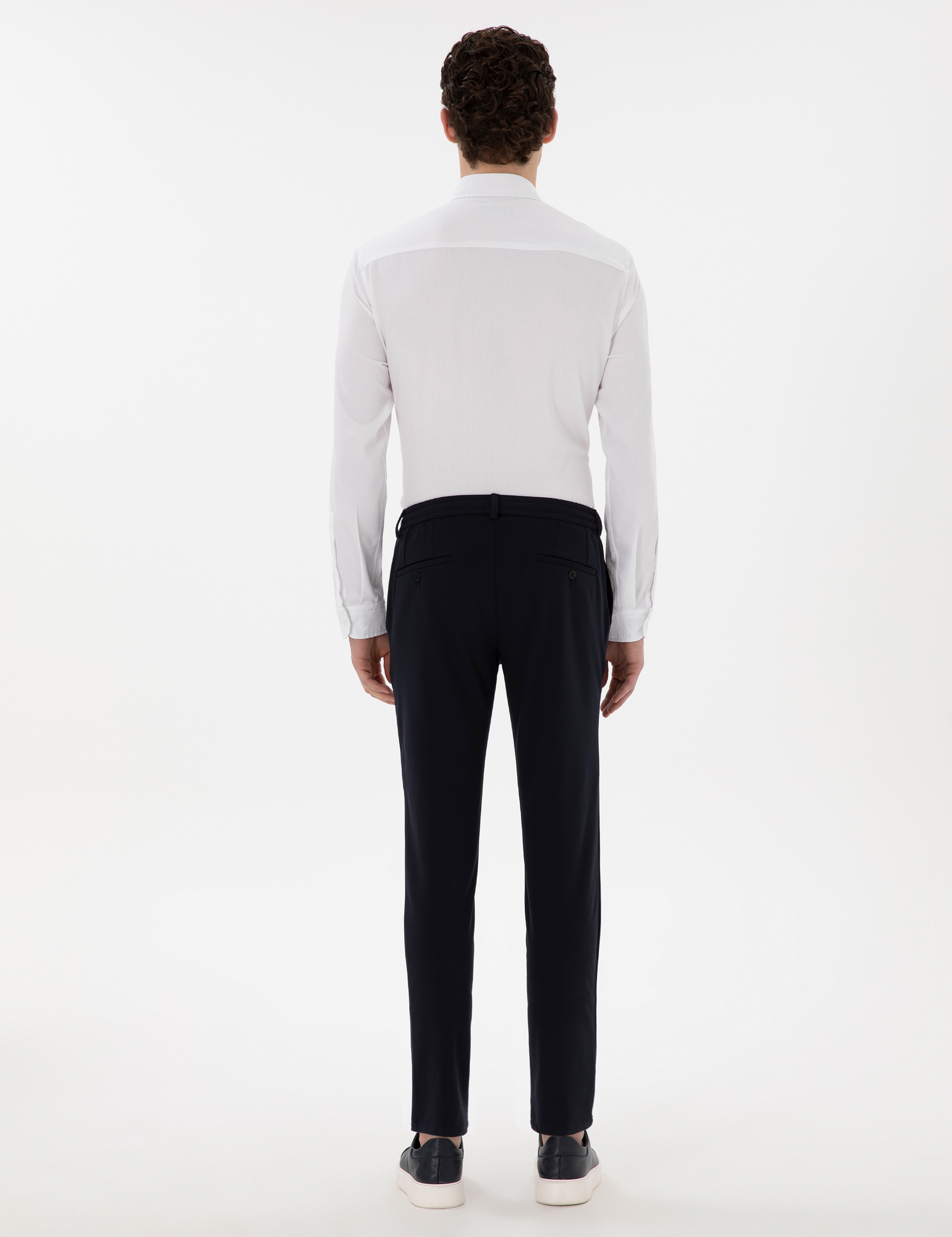 Lacivert Klasik Jogger Pantolon - Image 4