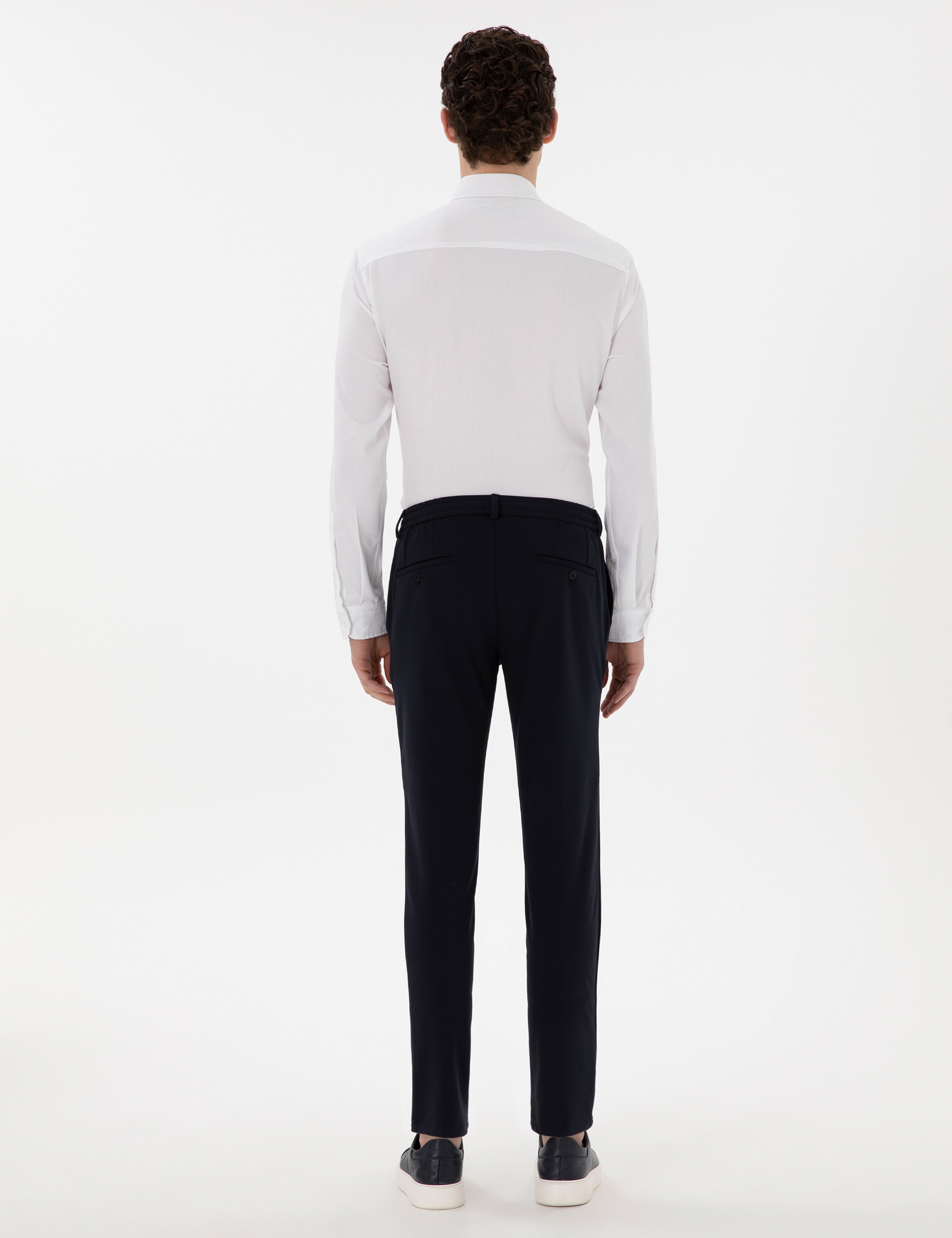 Lacivert Klasik Jogger Pantolon