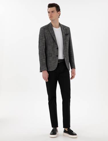 Siyah Slim Fit Ceket