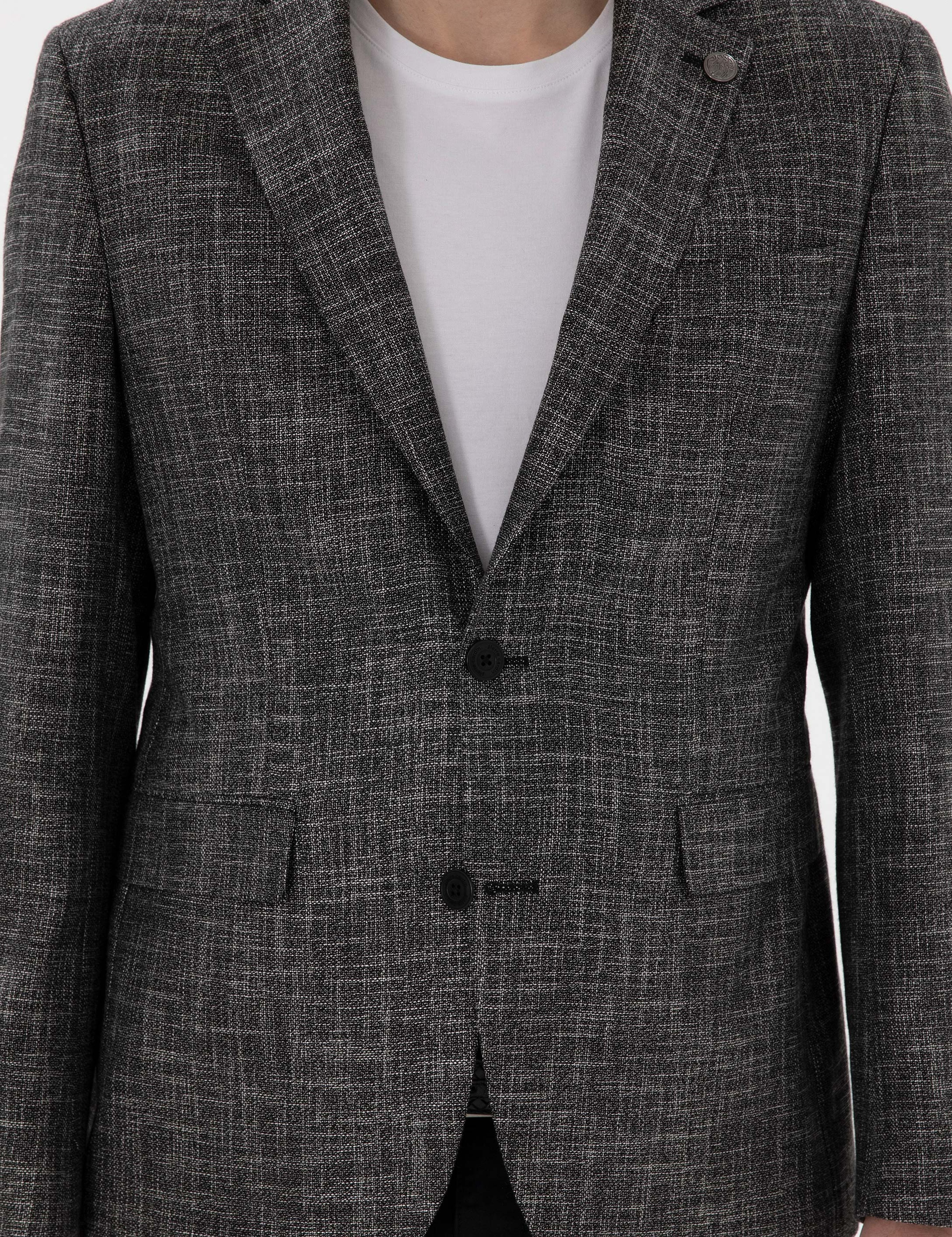 Siyah Slim Fit Ceket