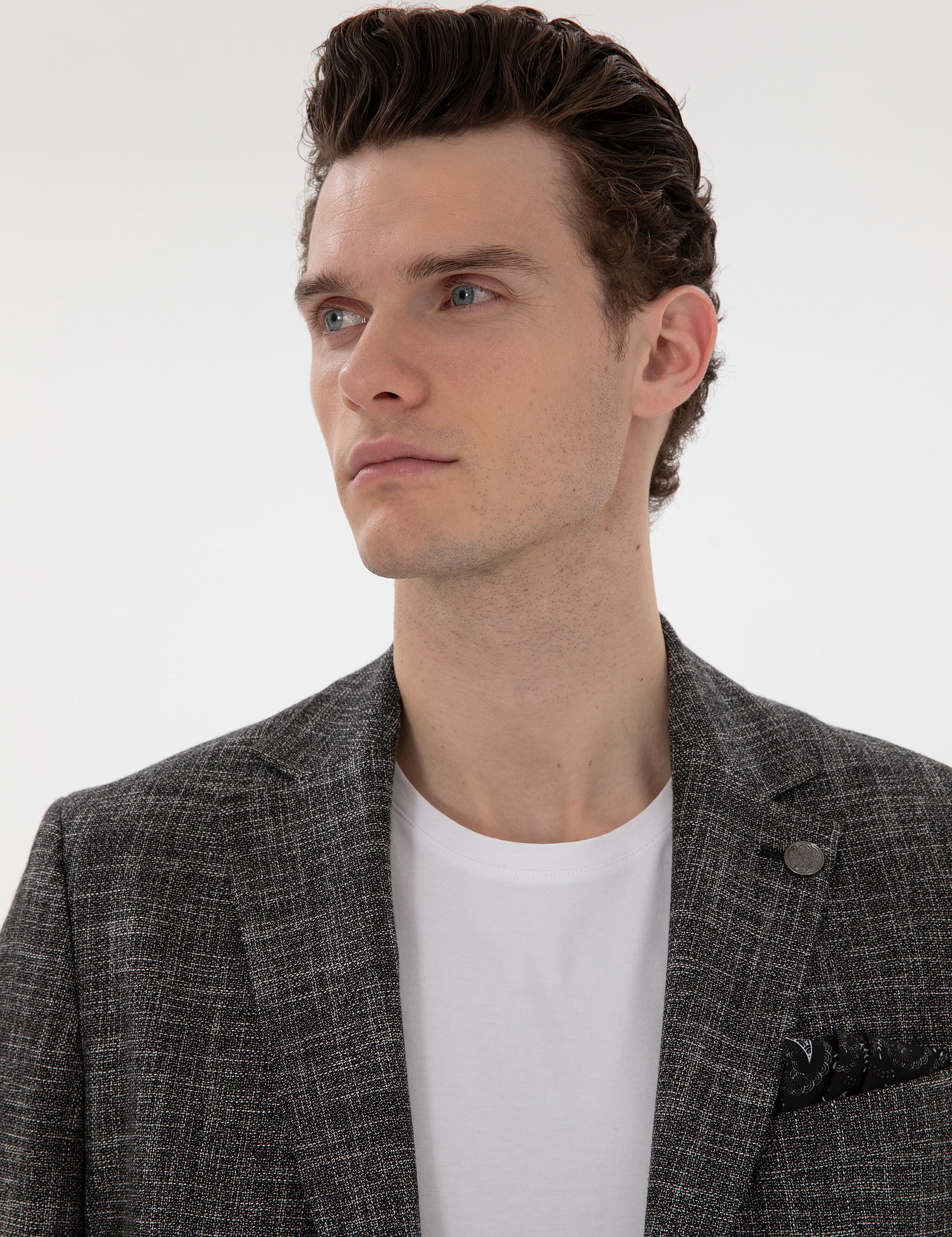 Siyah Slim Fit Ceket