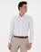 Beyaz İtalyan Yaka Armürlü Uzun Kollu Gömlek