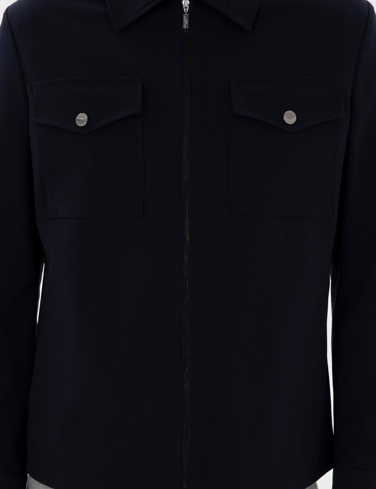 Lacivert Regular Fit Fermuarlı Ceket - 50306056077