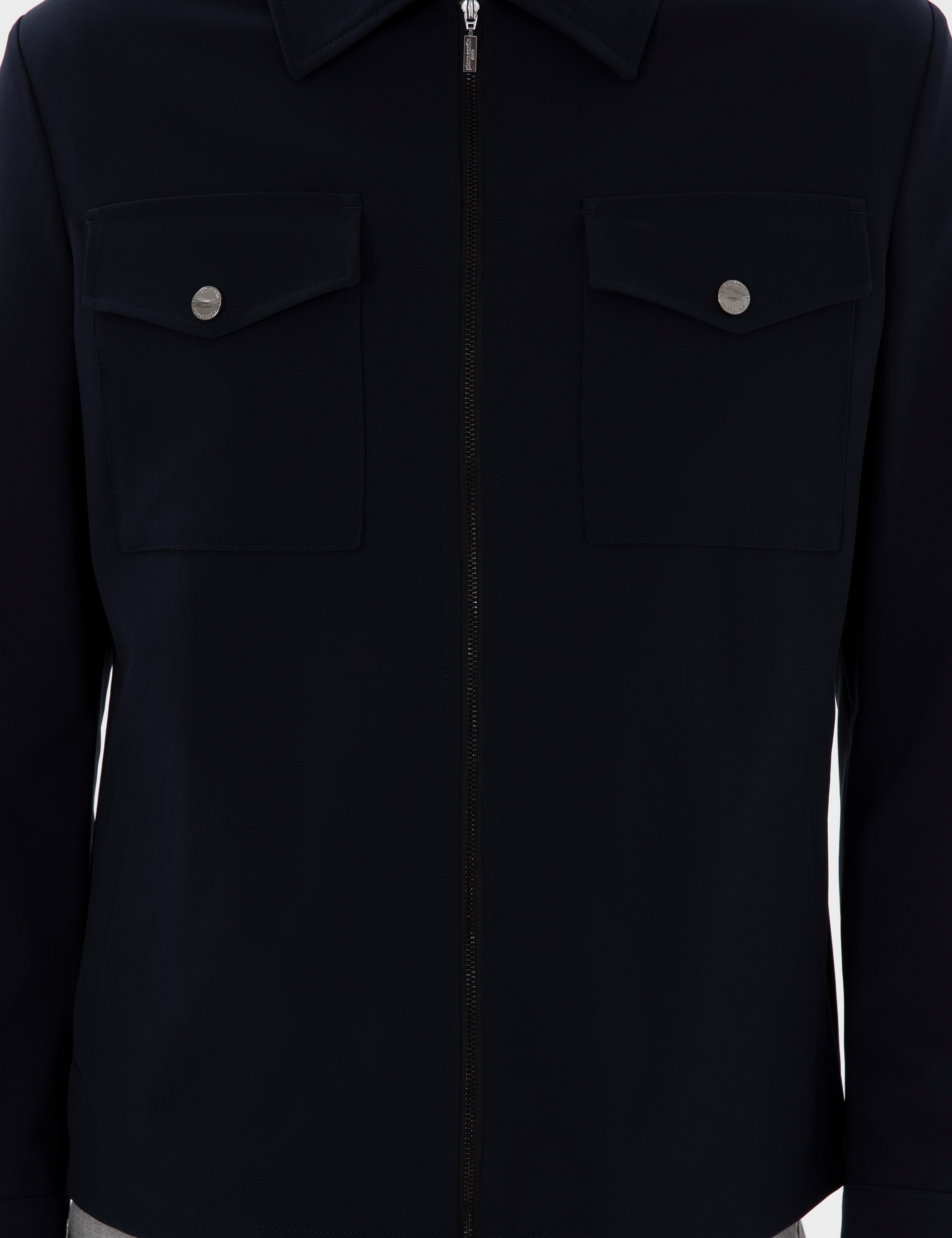Lacivert Regular Fit Fermuarlı Ceket - Image 7