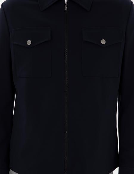 Lacivert Regular Fit Fermuarlı Ceket - 50306056077