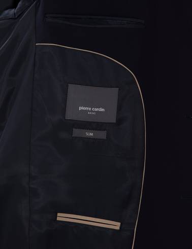 Lacivert Slim Fit Yün Takım Elbise