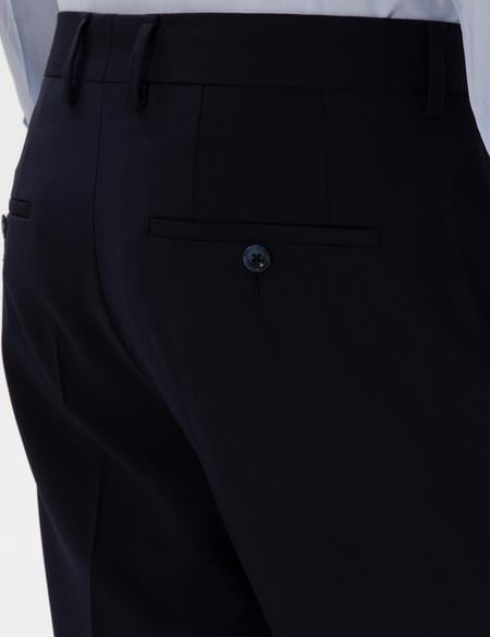 Lacivert Slim Fit %100 Yün Kumaş Pantolon - 50305463012