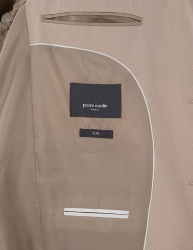 Bej Slim Fit Takım Elbise