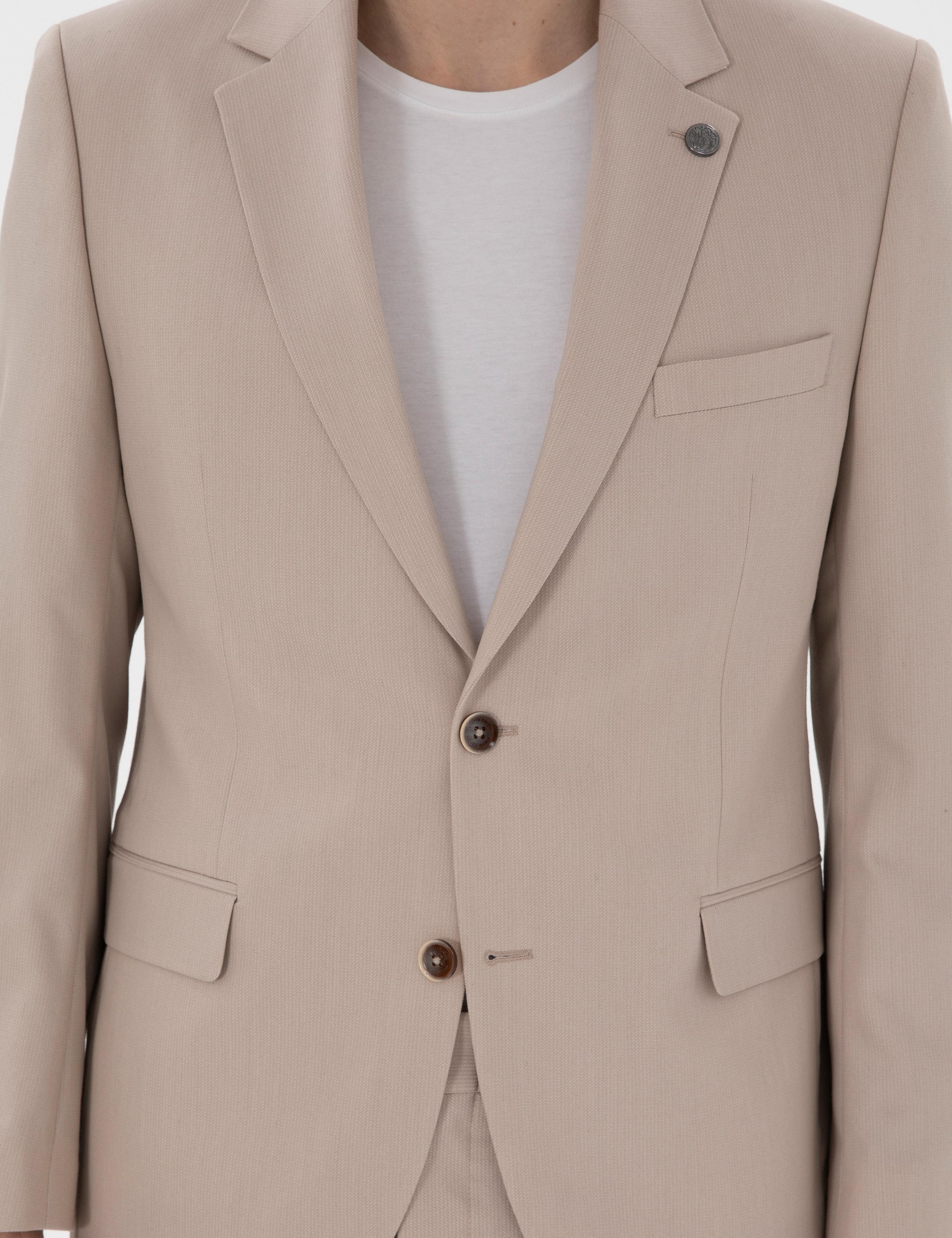 Bej Slim Fit Takım Elbise