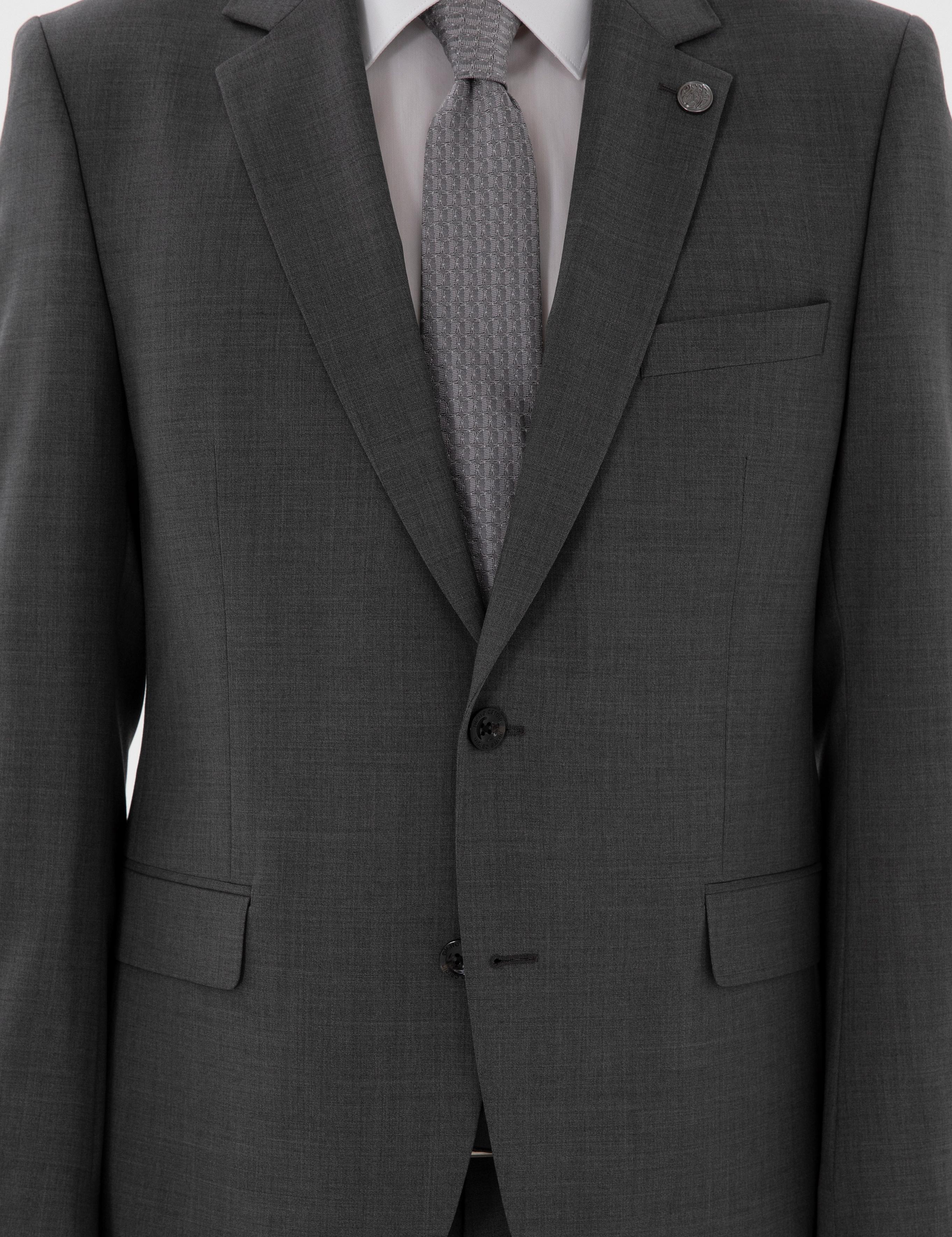 Füme Slim Fit Yün Takım Elbise