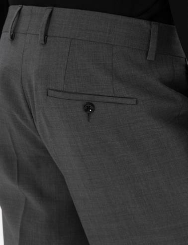 Füme Slim Fit %100 Yün Kumaş Pantolon
