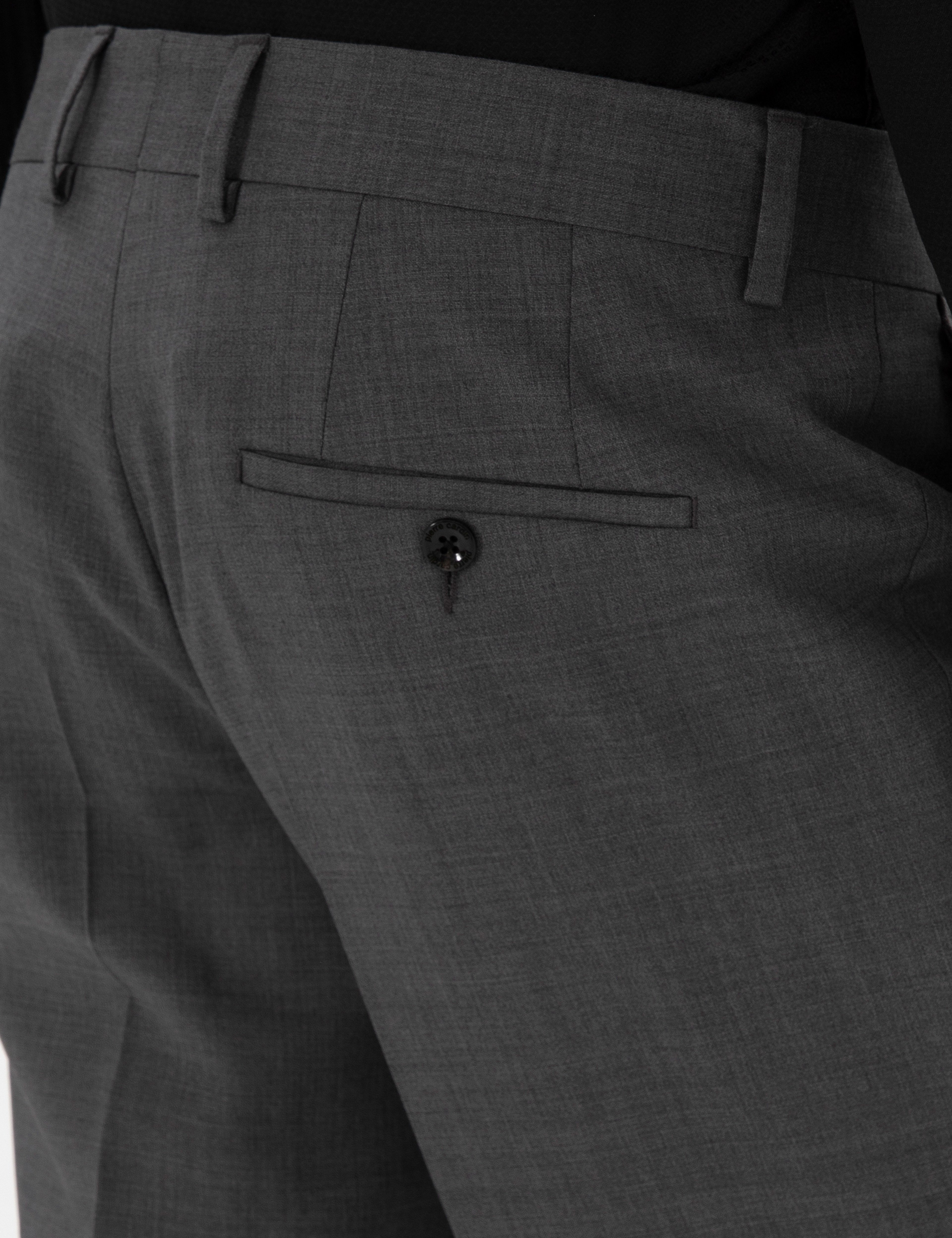 Füme Slim Fit %100 Yün Kumaş Pantolon
