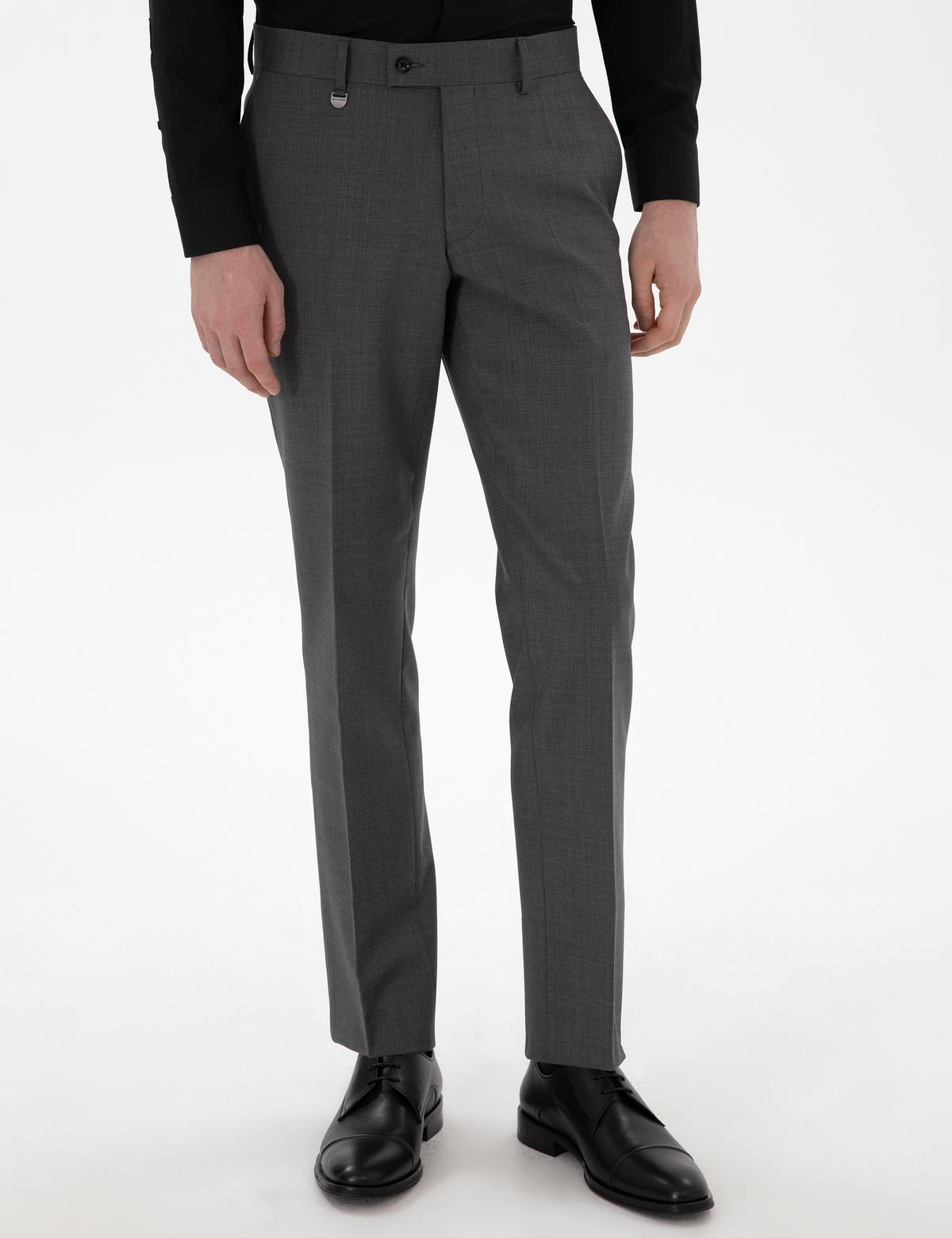 Füme Slim Fit %100 Yün Kumaş Pantolon - 50305463039