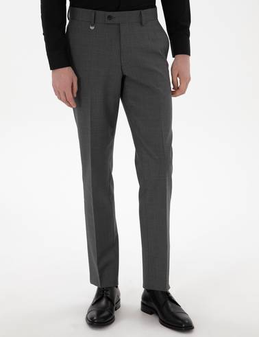 Füme Slim Fit %100 Yün Kumaş Pantolon