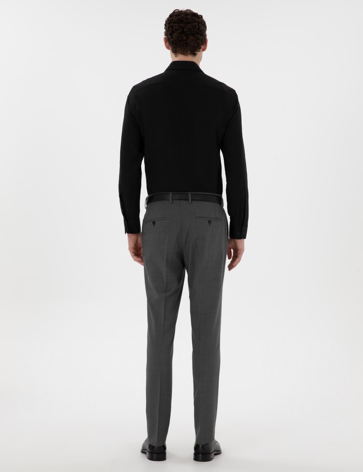 Füme Slim Fit %100 Yün Kumaş Pantolon - 50305463039