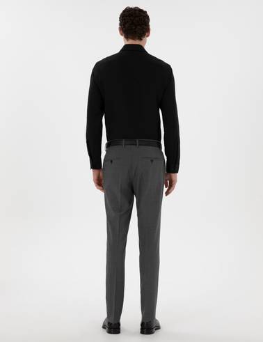 Füme Slim Fit %100 Yün Kumaş Pantolon