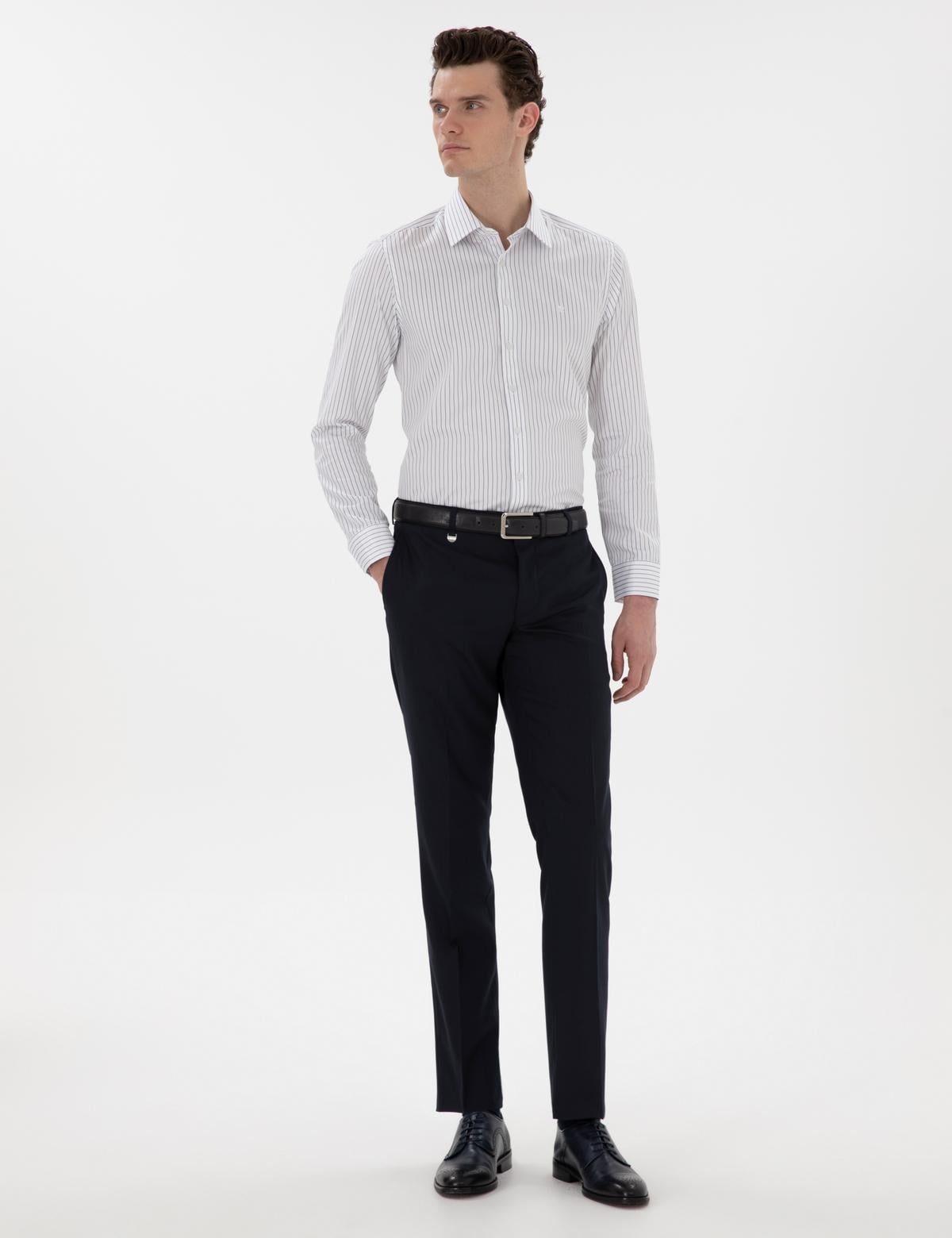 Lacivert Slim Fit Kumaş Pantolon - 50304307078