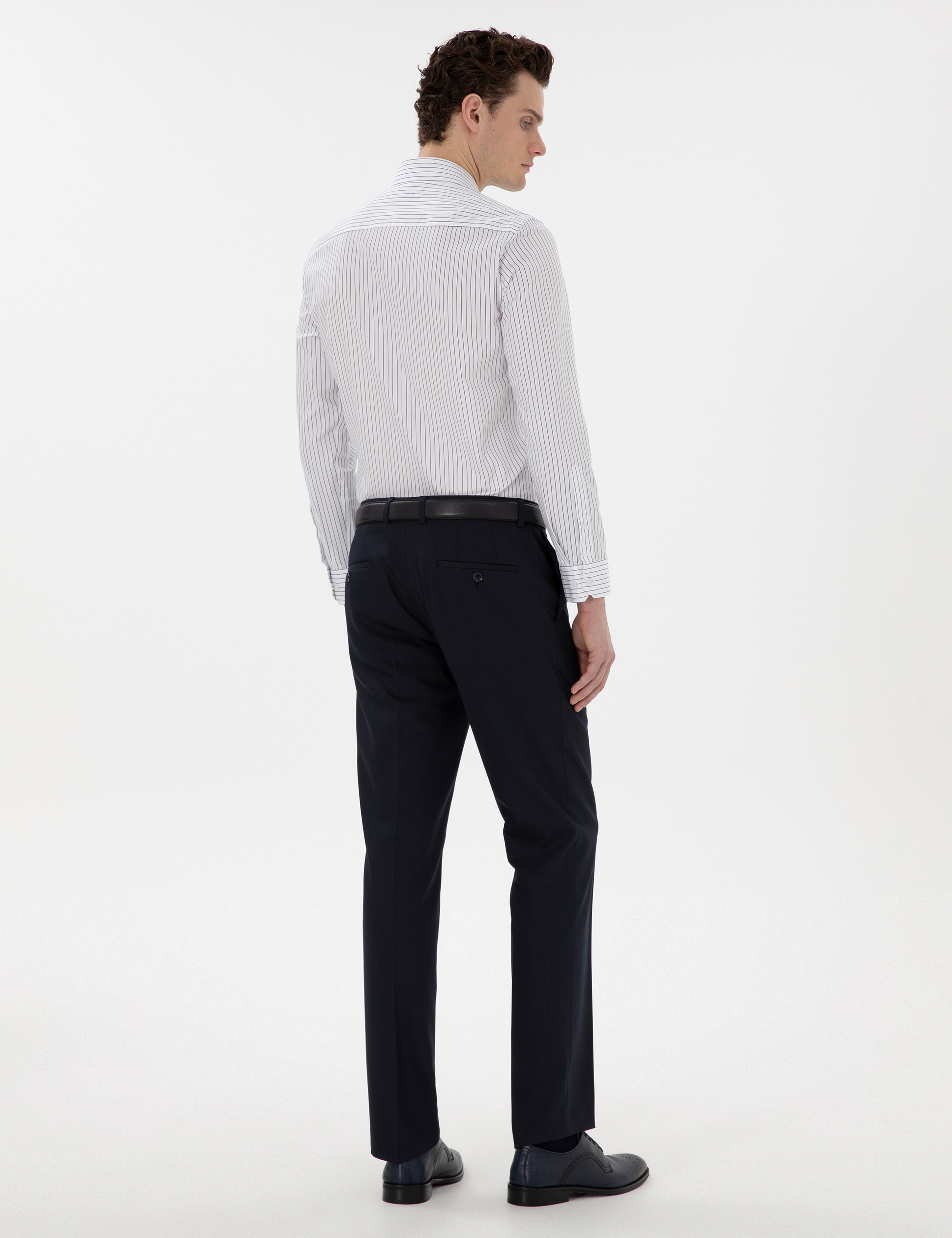 Lacivert Slim Fit Kumaş Pantolon