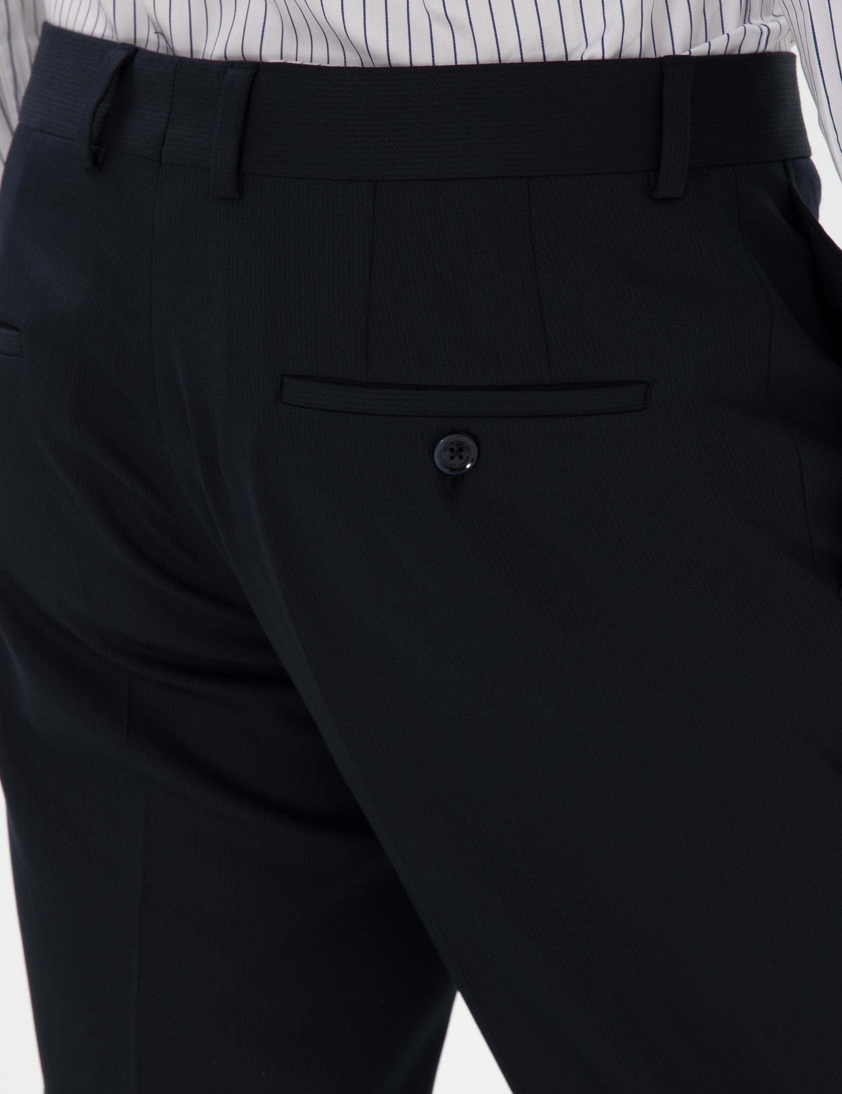 Lacivert Slim Fit Kumaş Pantolon