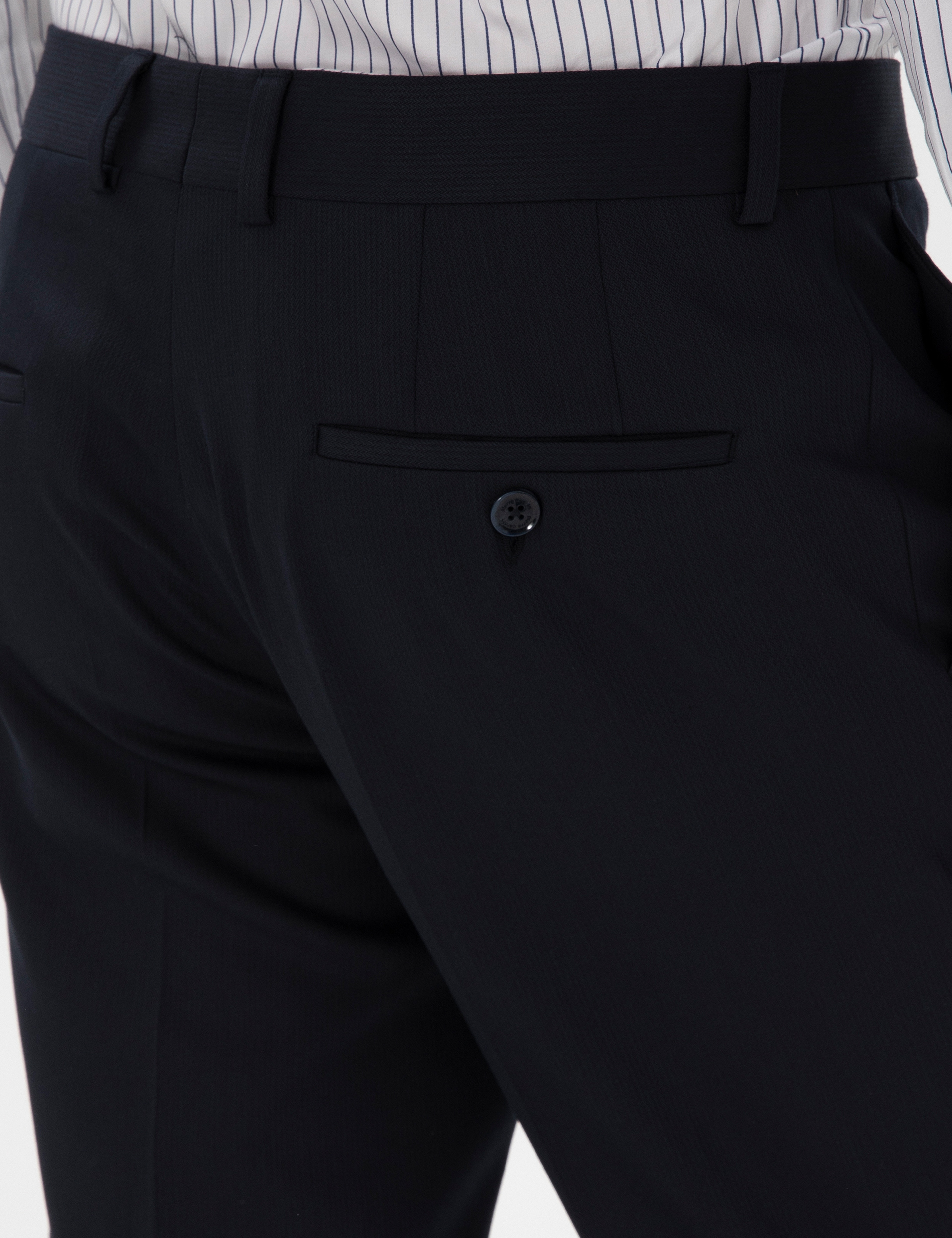 Lacivert Slim Fit Kumaş Pantolon - Image 6