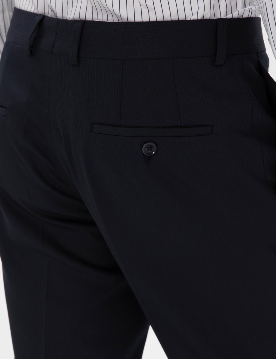 Lacivert Slim Fit Kumaş Pantolon