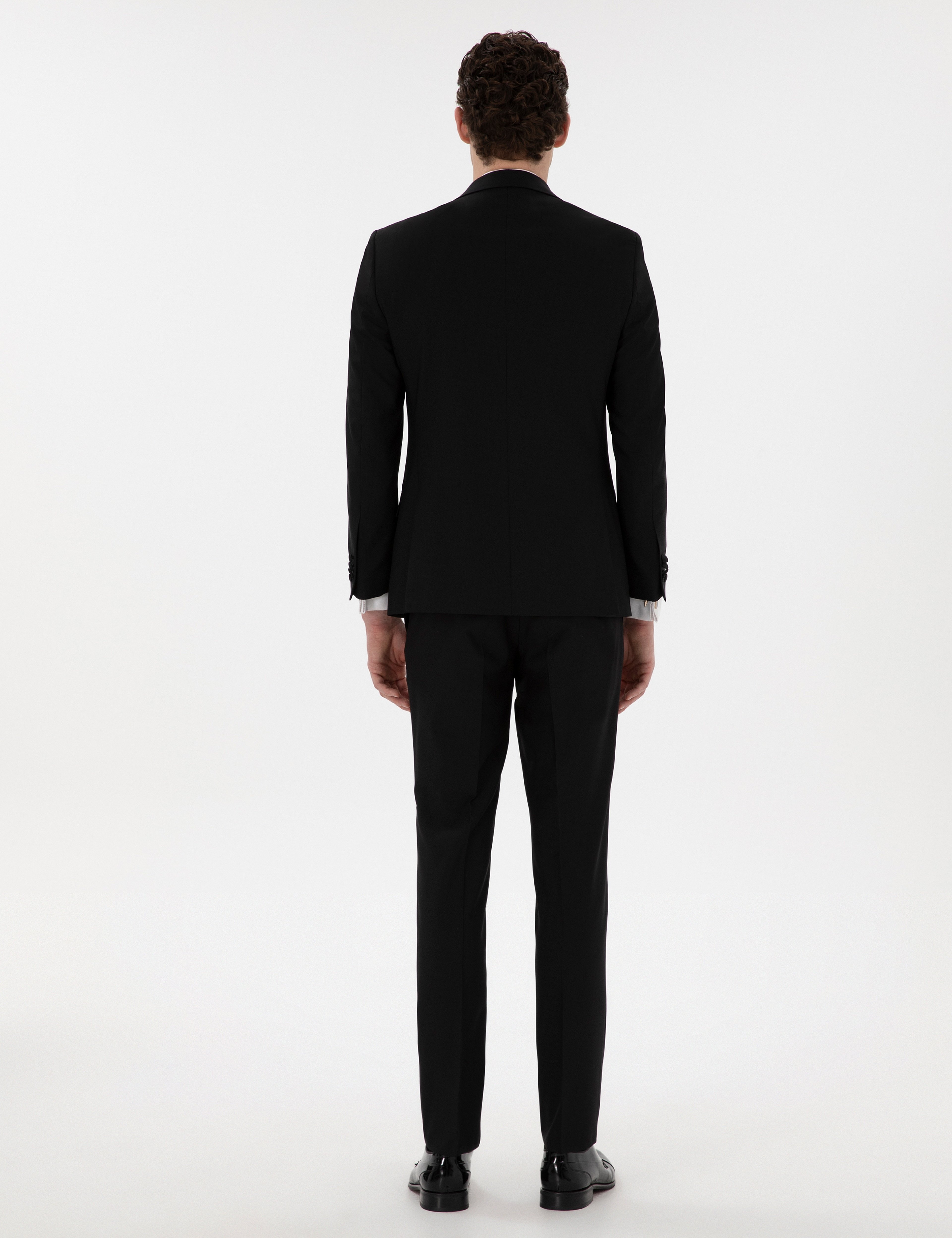 Siyah Ex. Slim Fit Yelekli Smokin