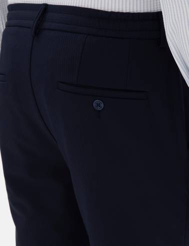 Lacivert Klasik Jogger Pantolon