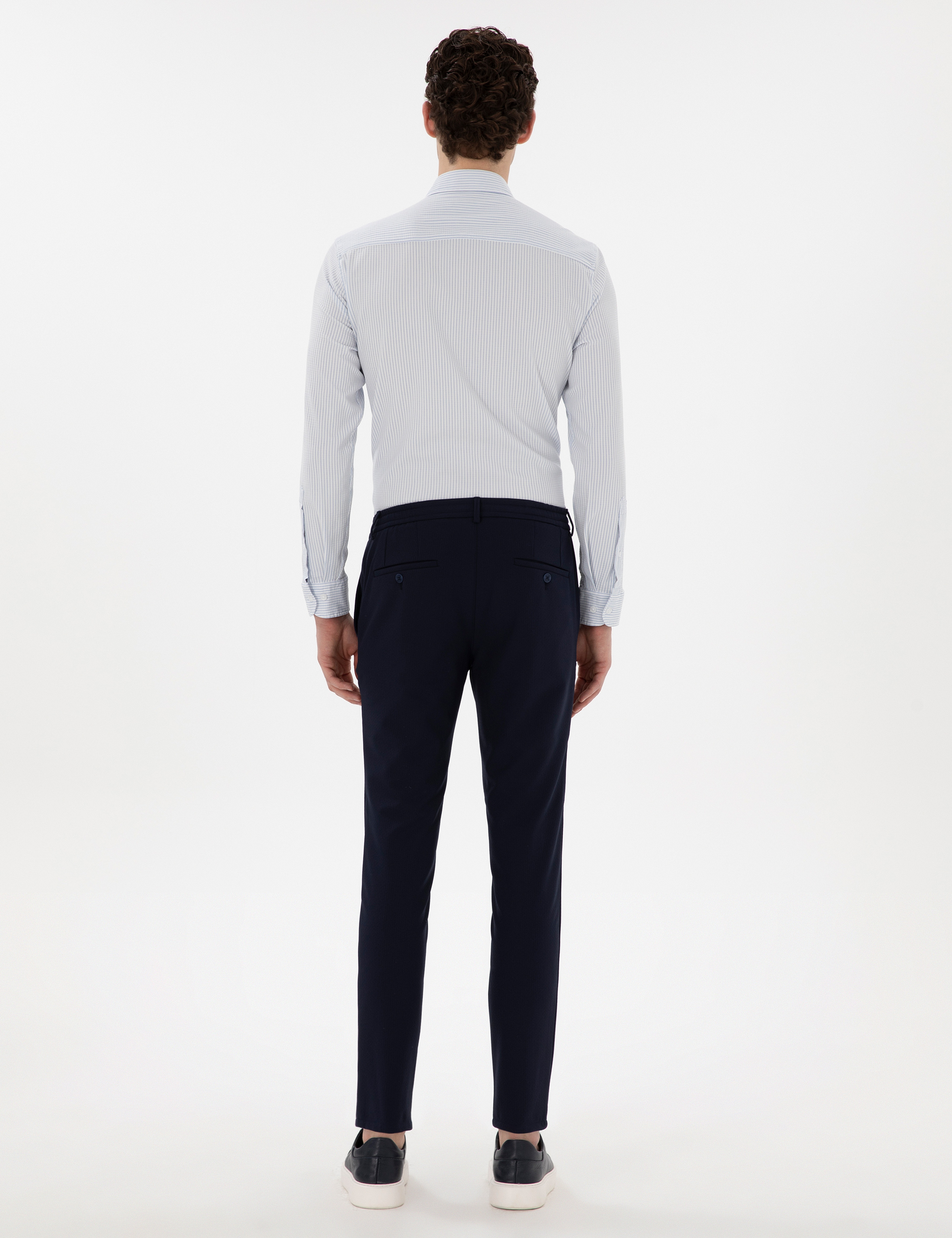 Lacivert Klasik Jogger Pantolon