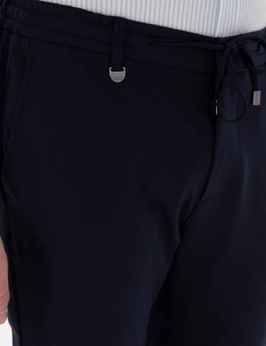 Lacivert Klasik Jogger Pantolon
