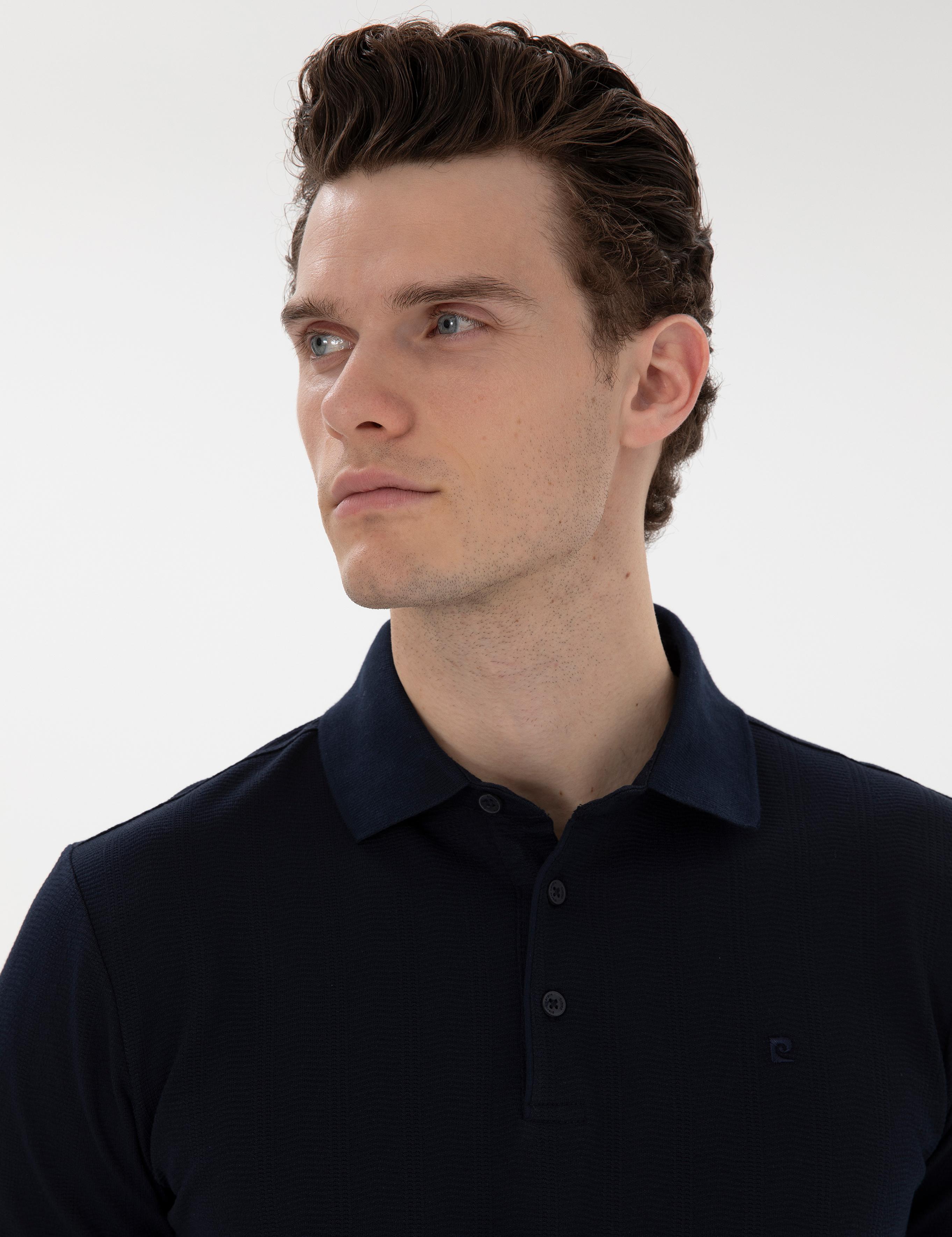 Lacivert Slim Fit Tişört