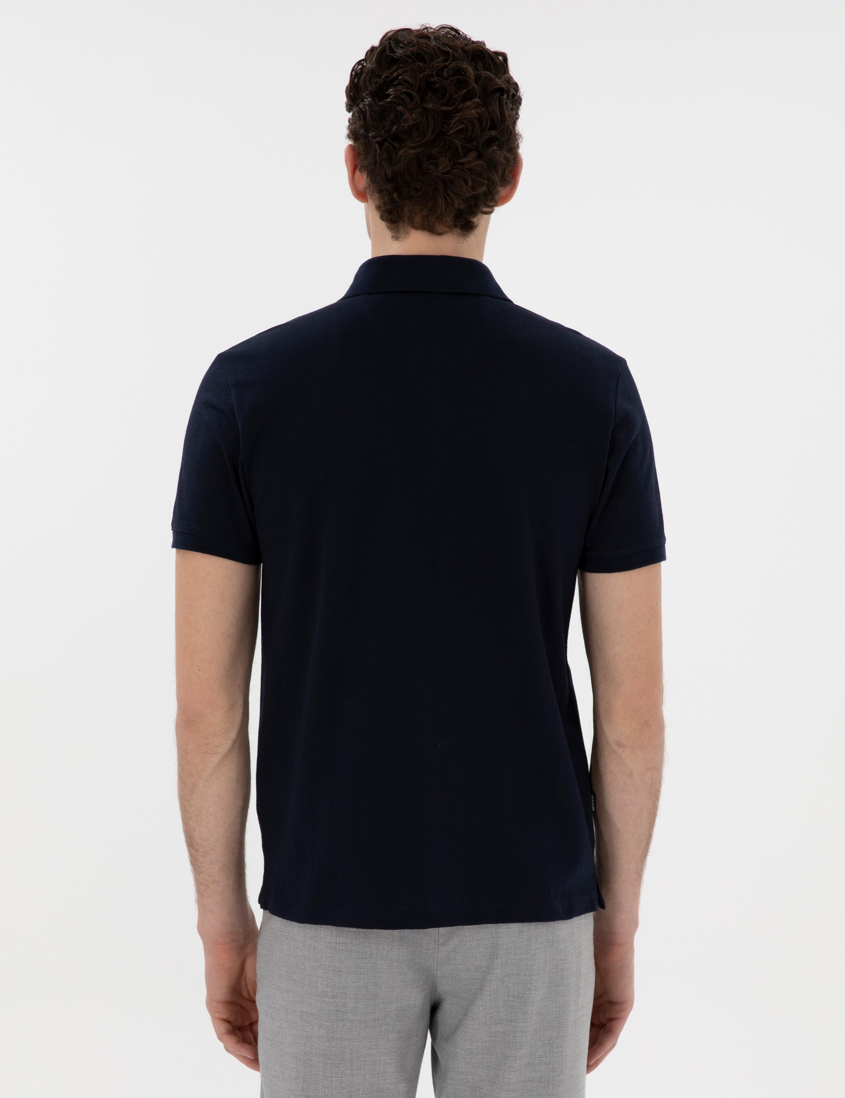 Lacivert Slim Fit Tişört